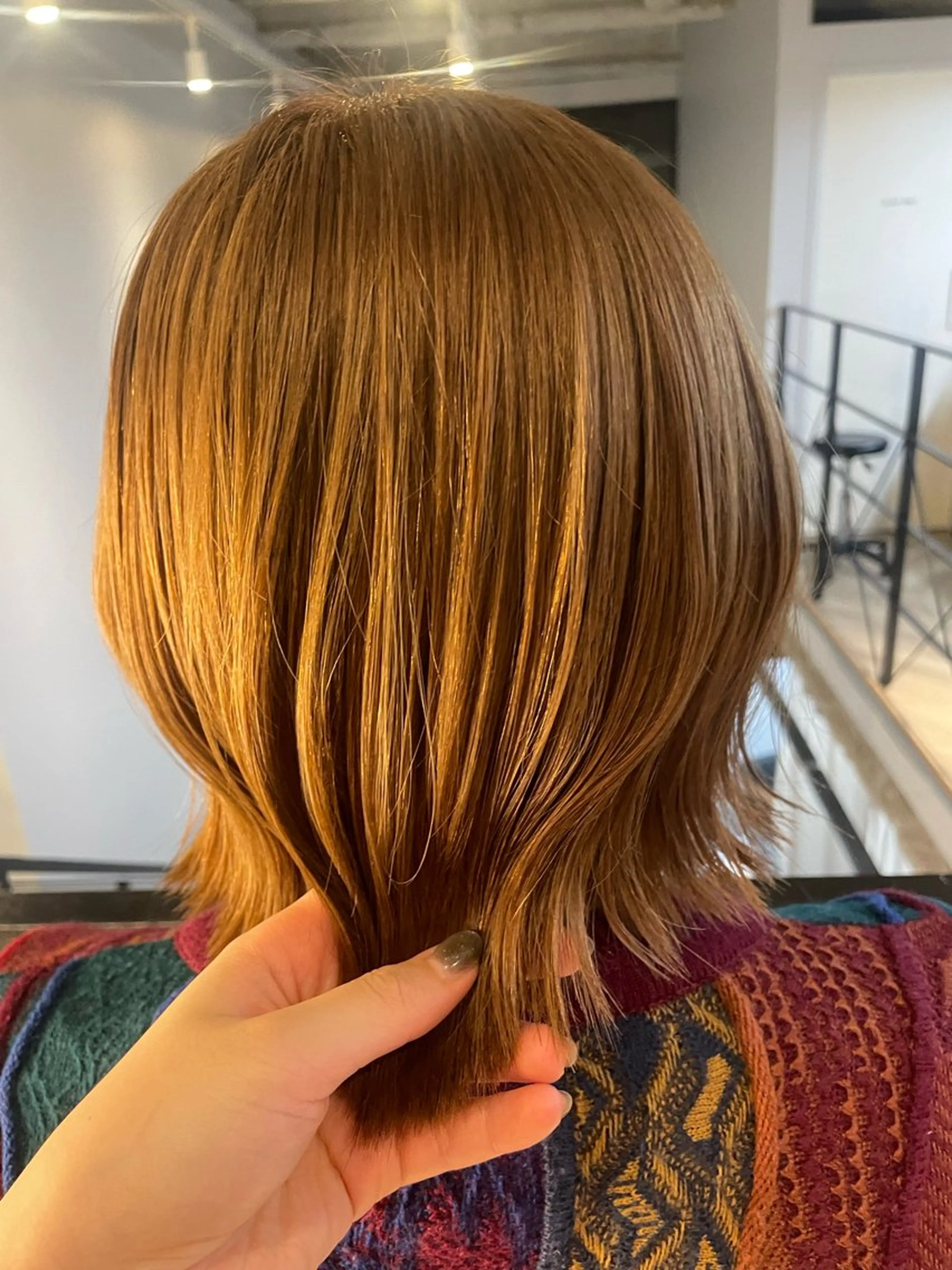 ショート カラー ベージュカラー ブリーチ ブラウンカラー ブラウンベージュ RIKO / ICI 伏見/カラーモデル/のヘアスタイル