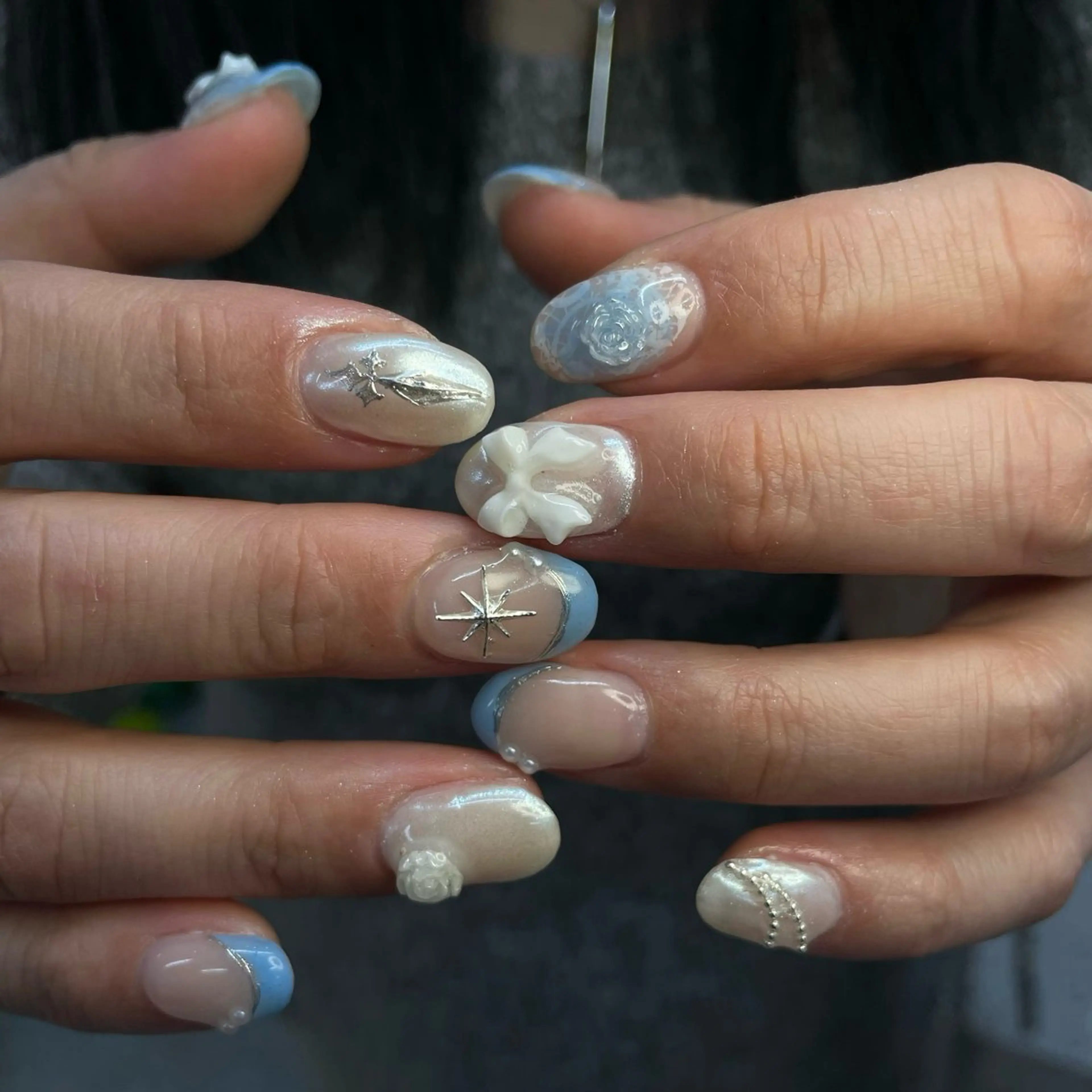 ネイル ハンドネイル ひめか🫁 推し概念・個性派のネイルデザイン