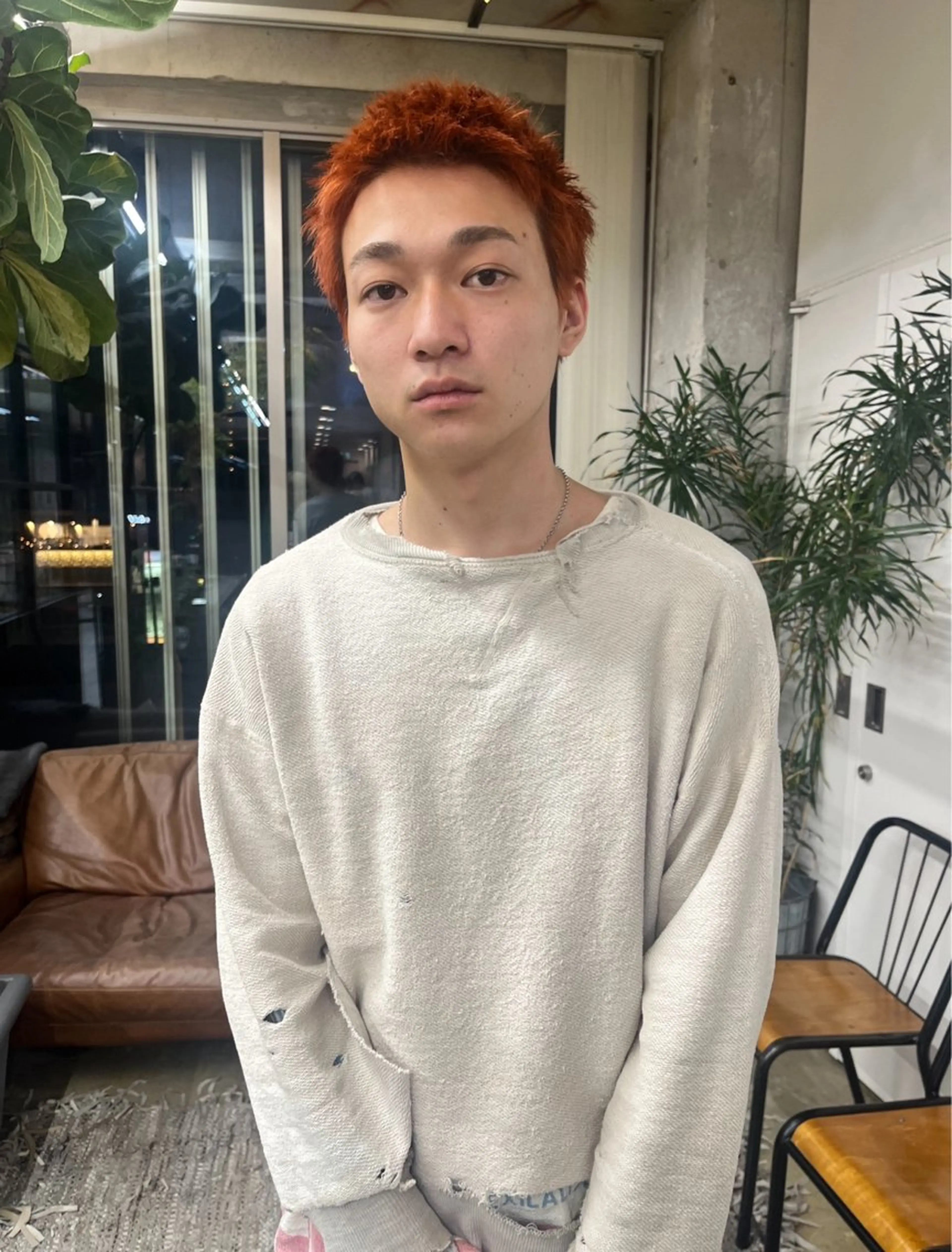 ショート カラー メンズ ナガノリノ /ボブ/ ベージュ/暖色のヘアスタイル