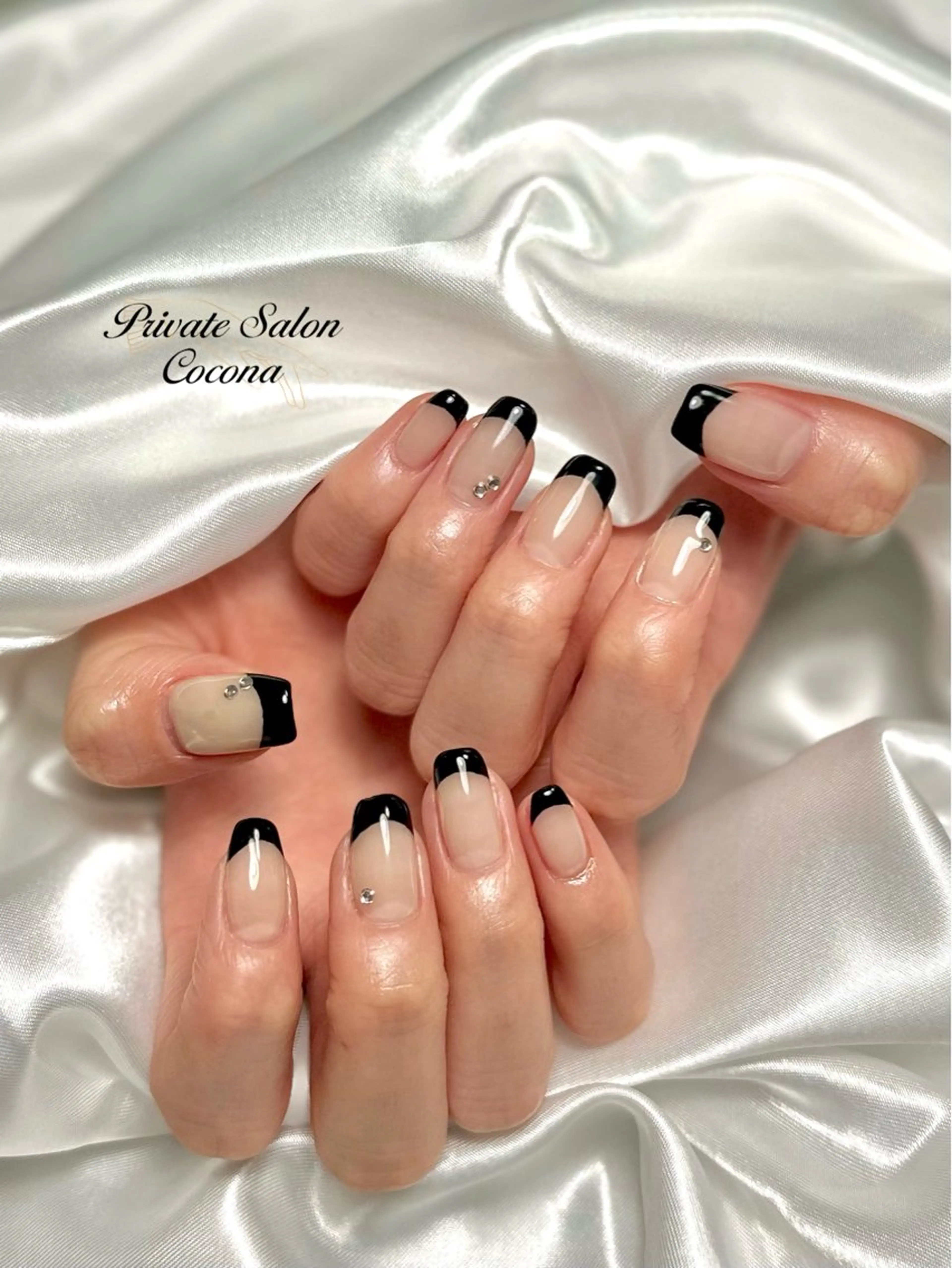 ネイル フレンチネイル ハンドネイル プライベートサロン nailcoconaのネイルデザイン