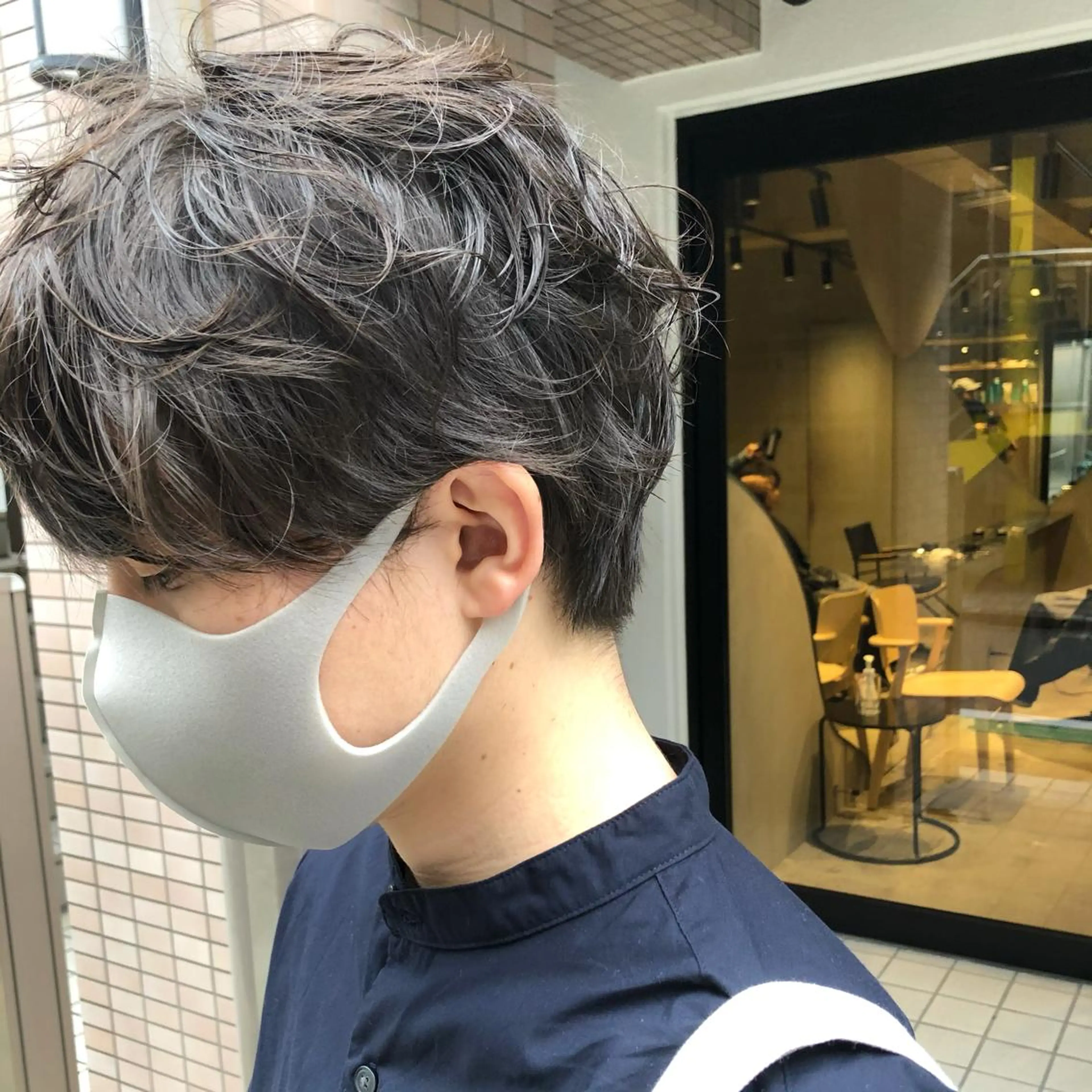 メンズ メンズブリーチ フェードカット メンズハイライト メンズハイトーン メンズインナーカラー カット パーマ 🌈圧倒的デザイン パーマ　関和希のヘアスタイル