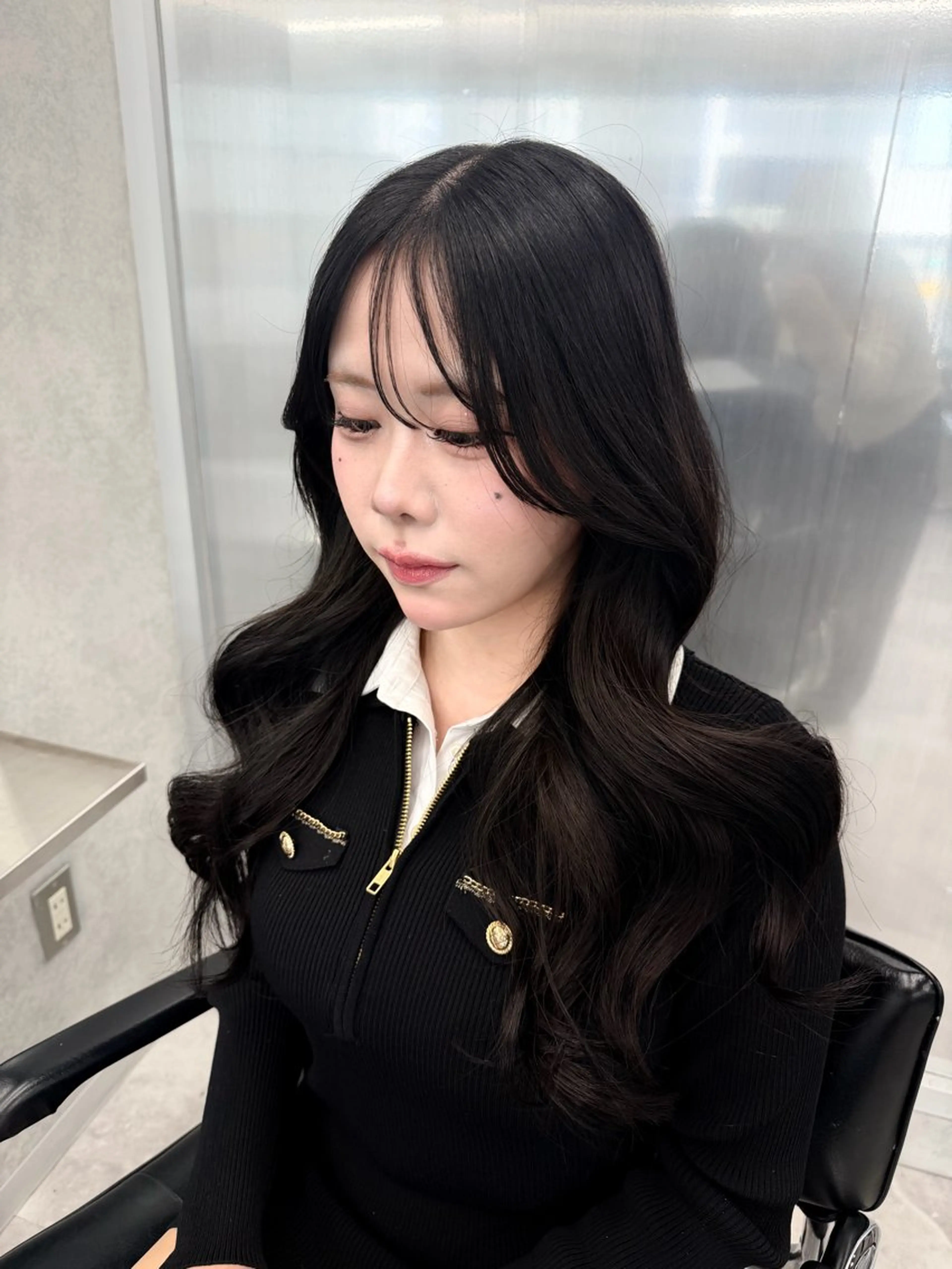 ロング ヘアセット ハイトーン/渋谷 韓国風/Narukaのヘアスタイル