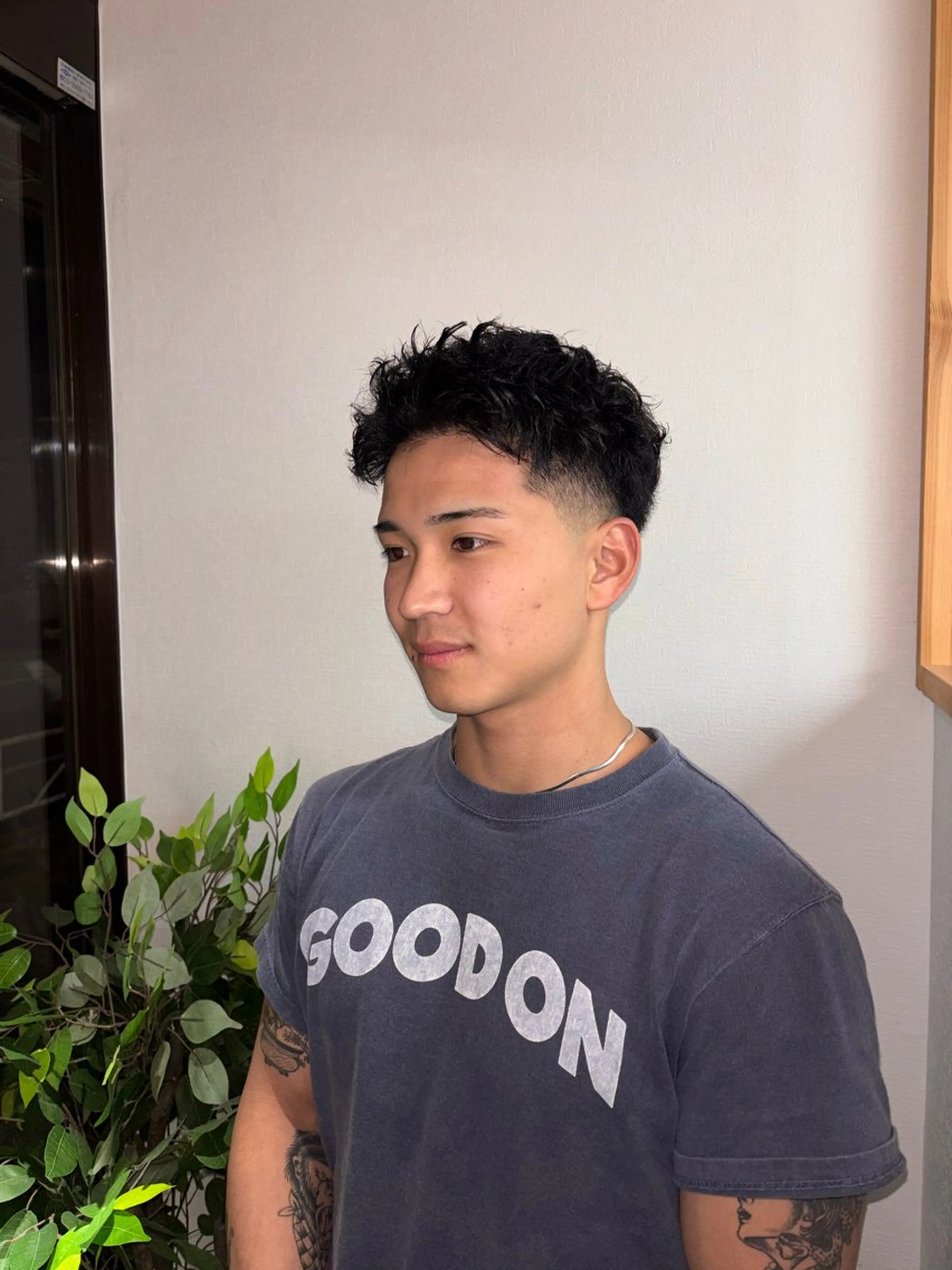 ショート パーマ メンズ フェードカット メンズパーマ メンズサロンNook所属・メンズ特化/メンズカ ット/Takumaのヘアスタイル