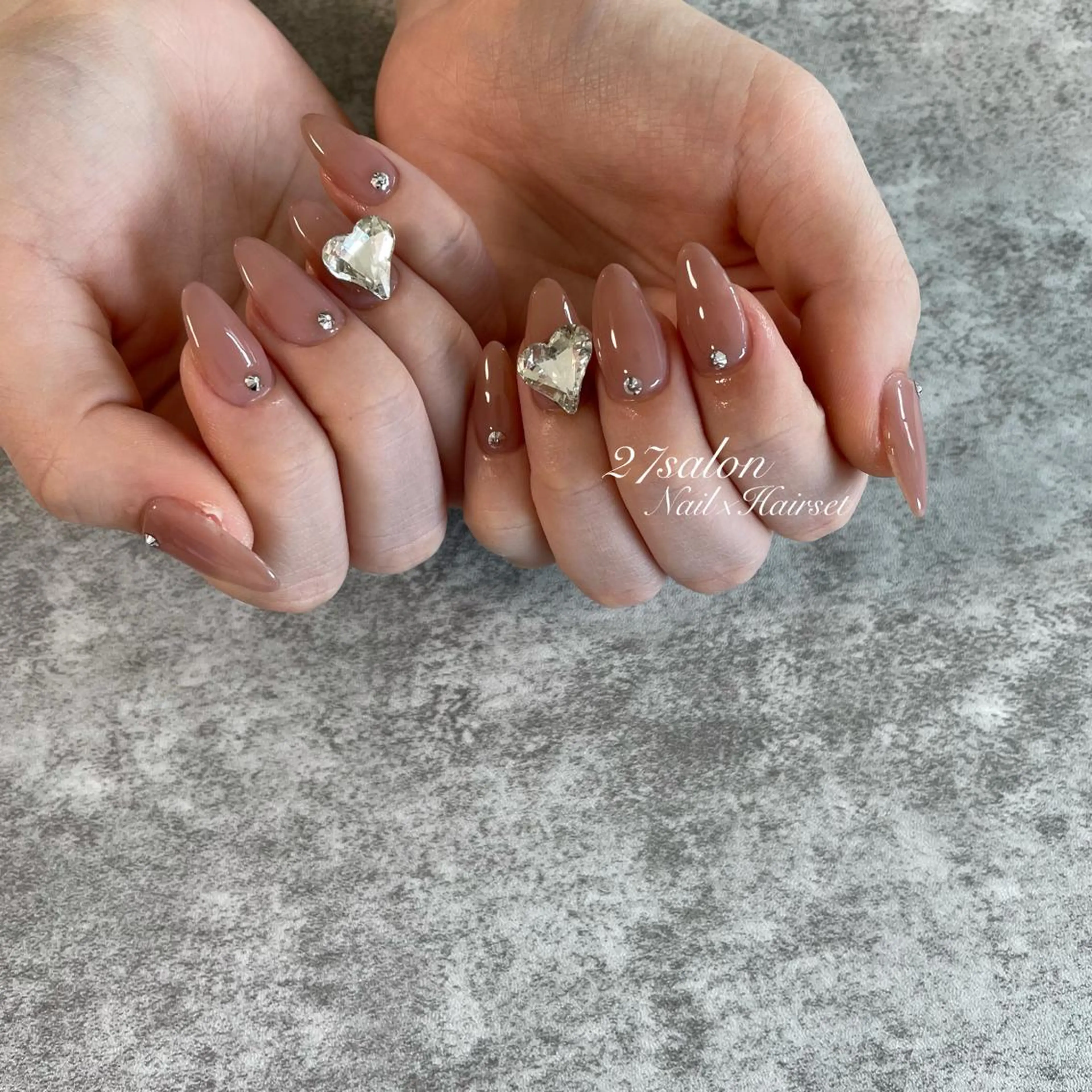 ネイル ハート 27salon yuinaのネイルデザイン