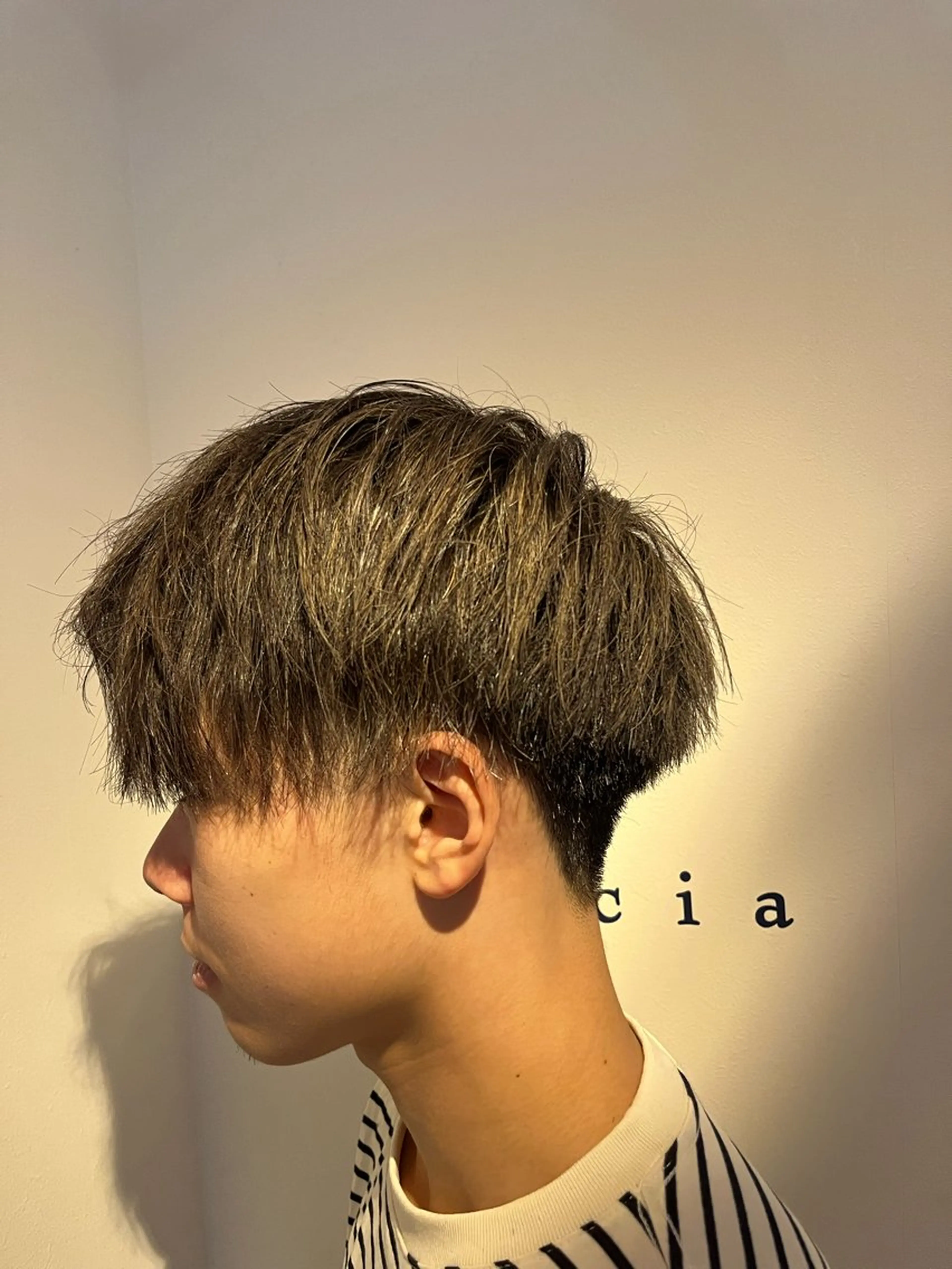 ミディアム メンズ 李 泰宇のヘアスタイル