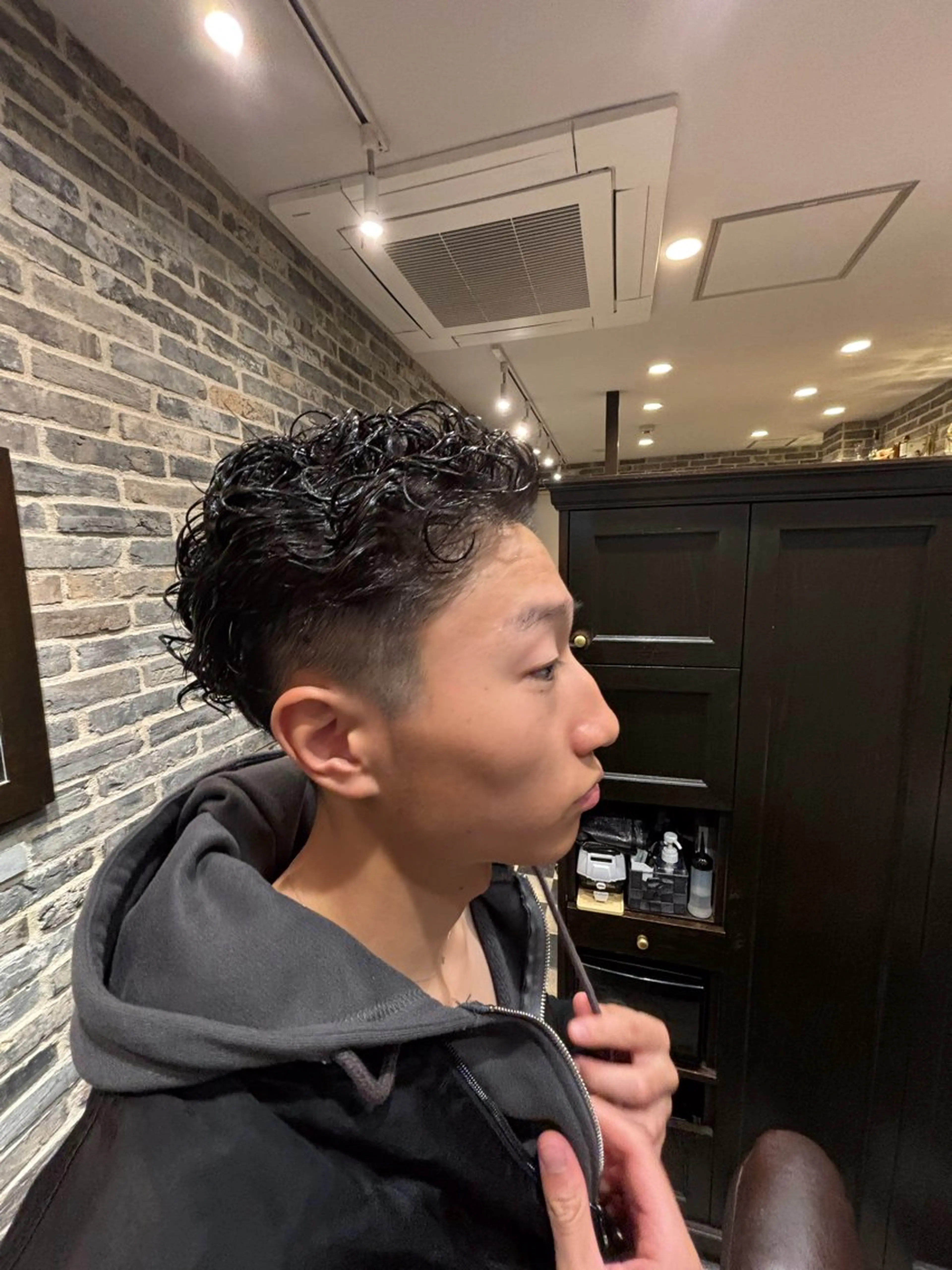 ショート パーマ メンズ millionbucks barbershop 上野店所属・【無料/特殊ヘア/ 上野/バーバー】東山のヘアスタイル