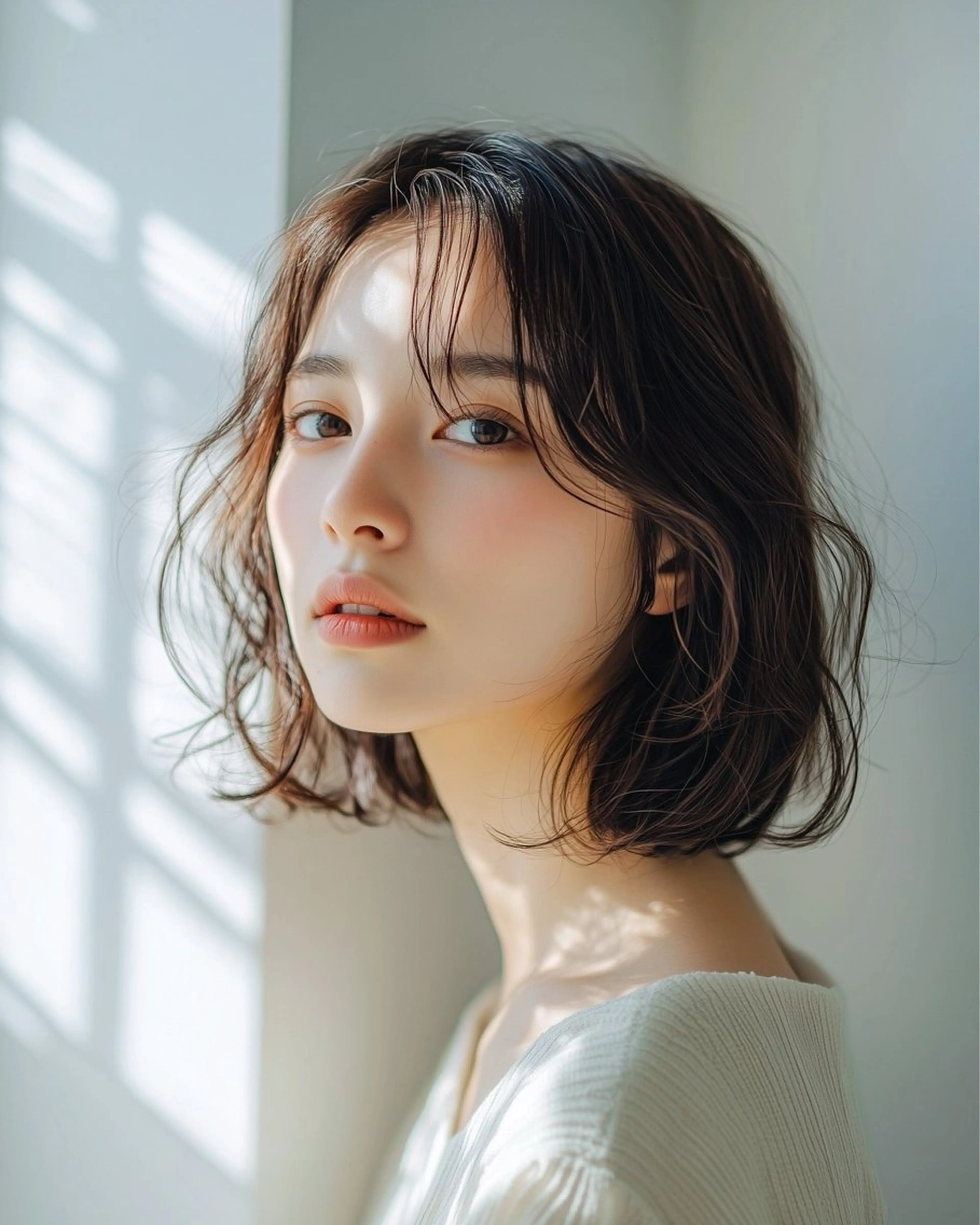 ミディアム カラー パーマ 髪質改善 柔らか質感/髪質改善 ⚡️Ren⚡のヘアスタイル