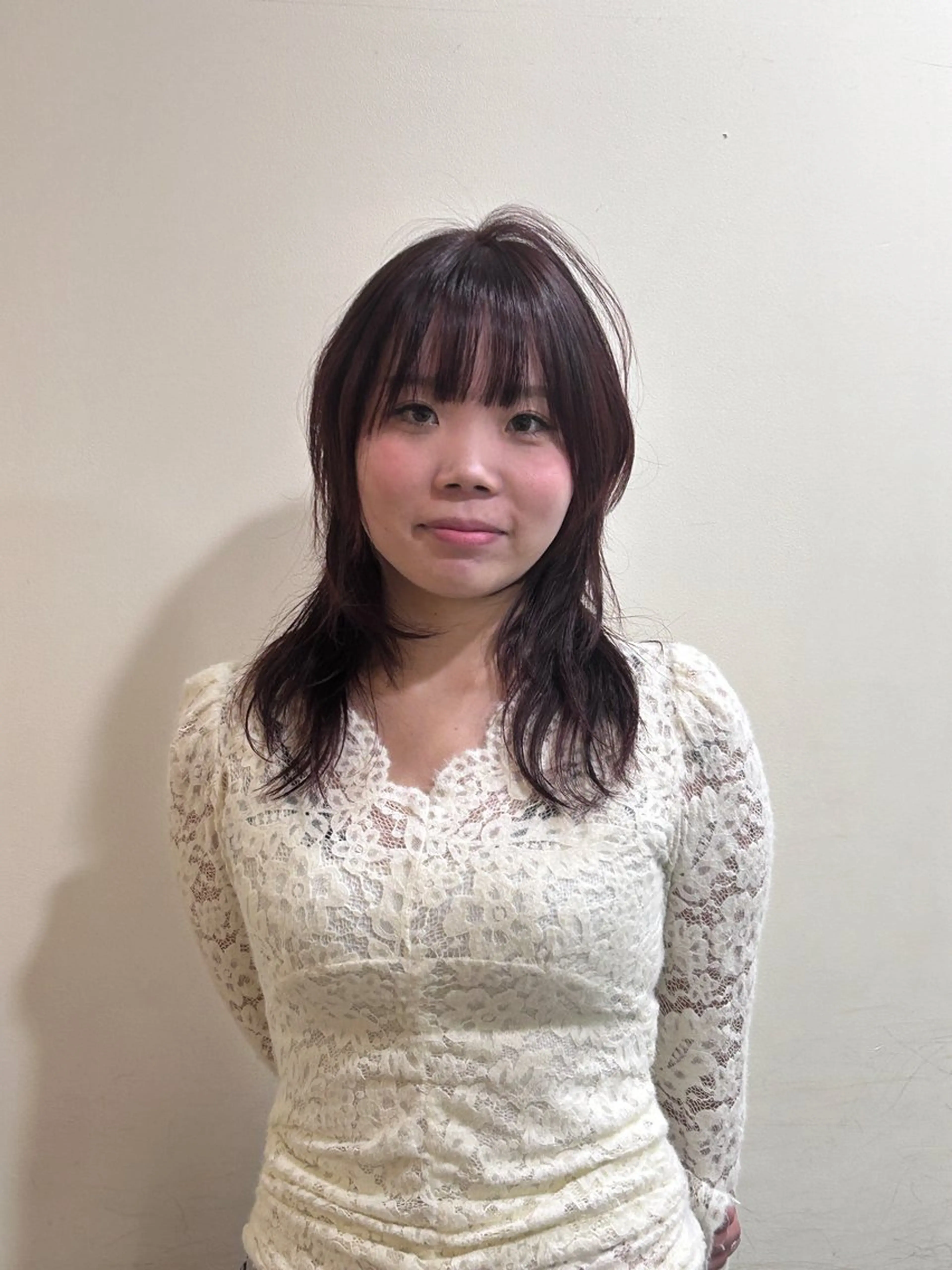 ミディアム カラー カット ヘアカラー トリートメント ナチュラル大人っぽい スタイル　MAORIのヘアスタイル