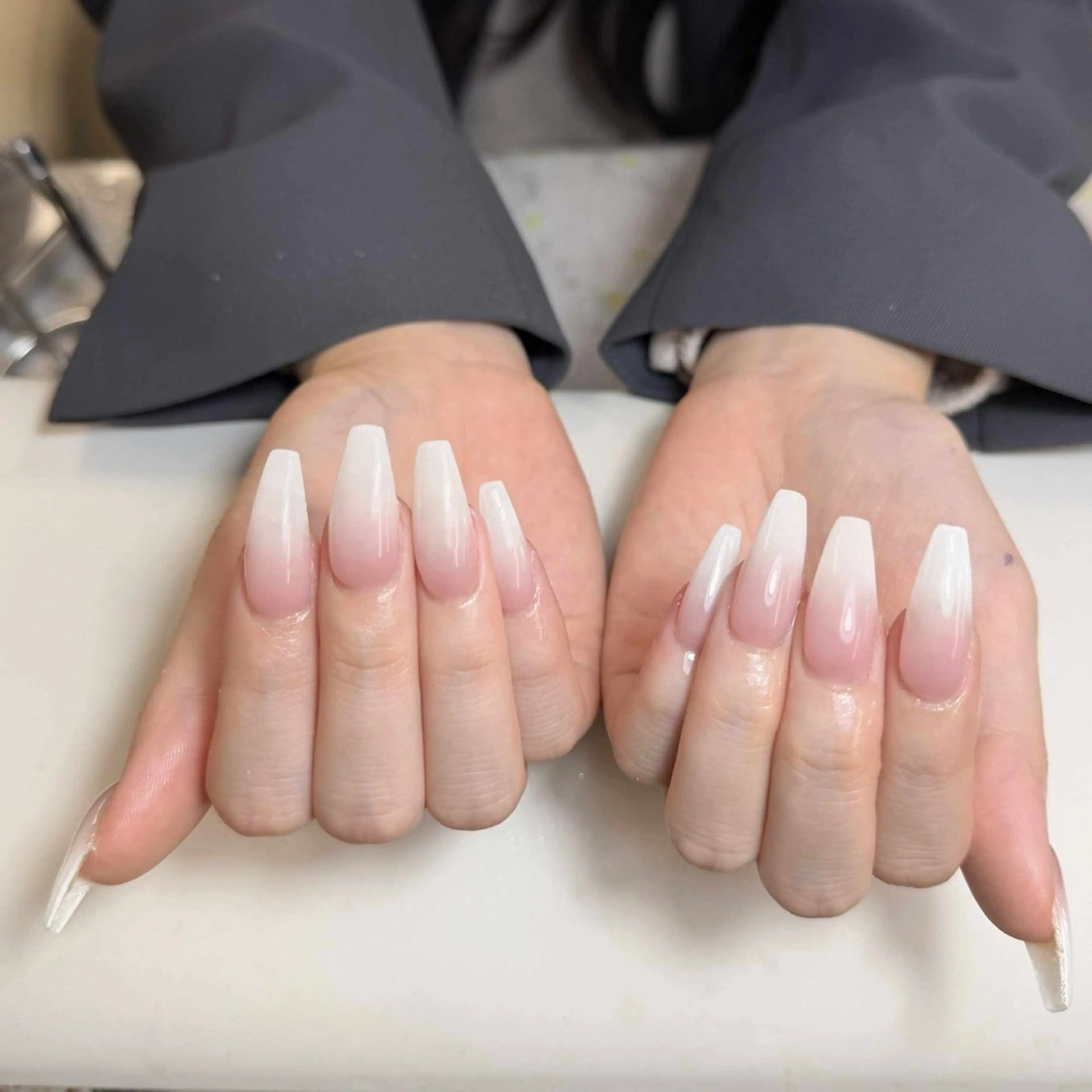 チップ長さ出し+グラデーションの写真