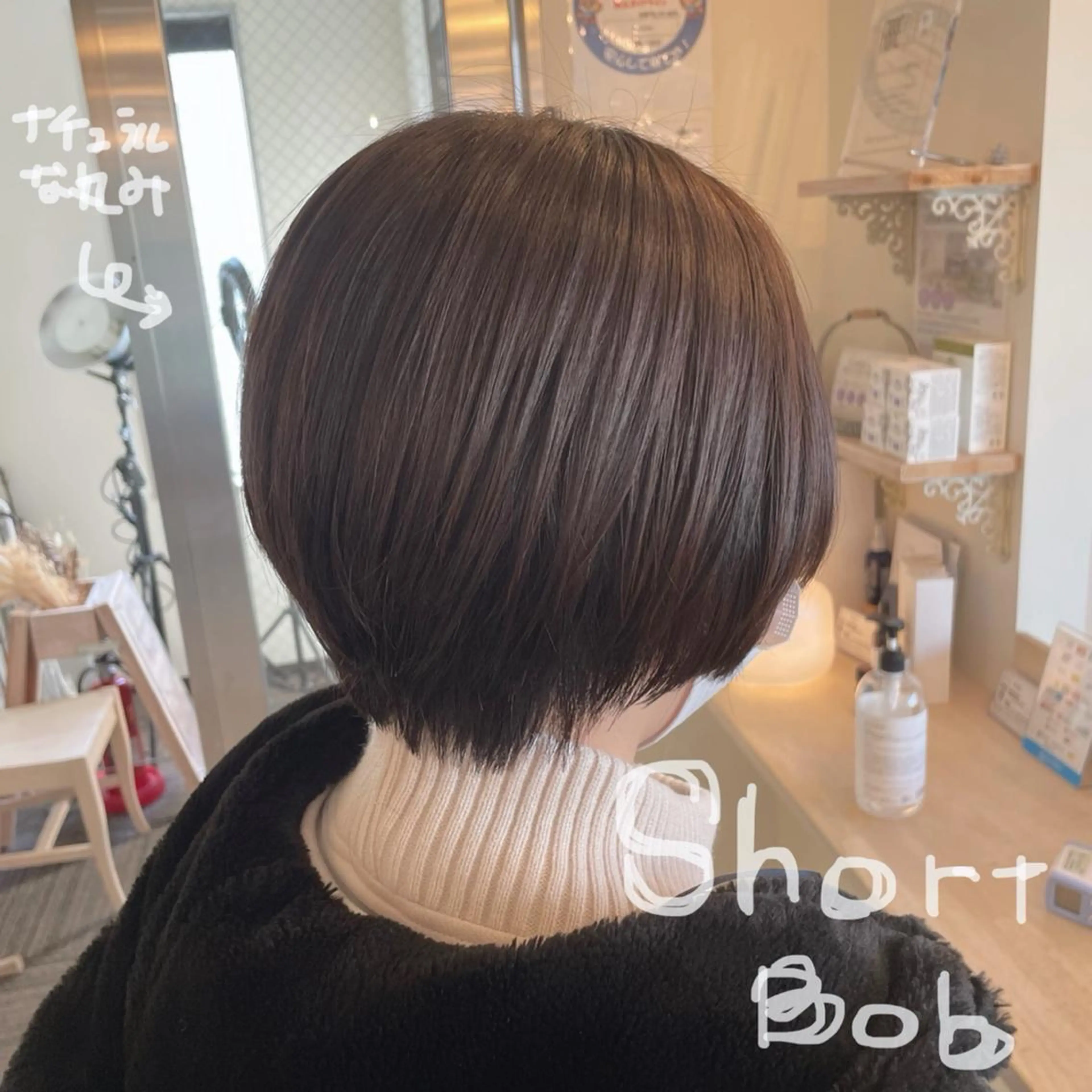 ショート カラー ショートボブ ボブ ショートヘア カット ヘアカラー ボブウルフ／ボブ Satsuki【名駅のヘアスタイル