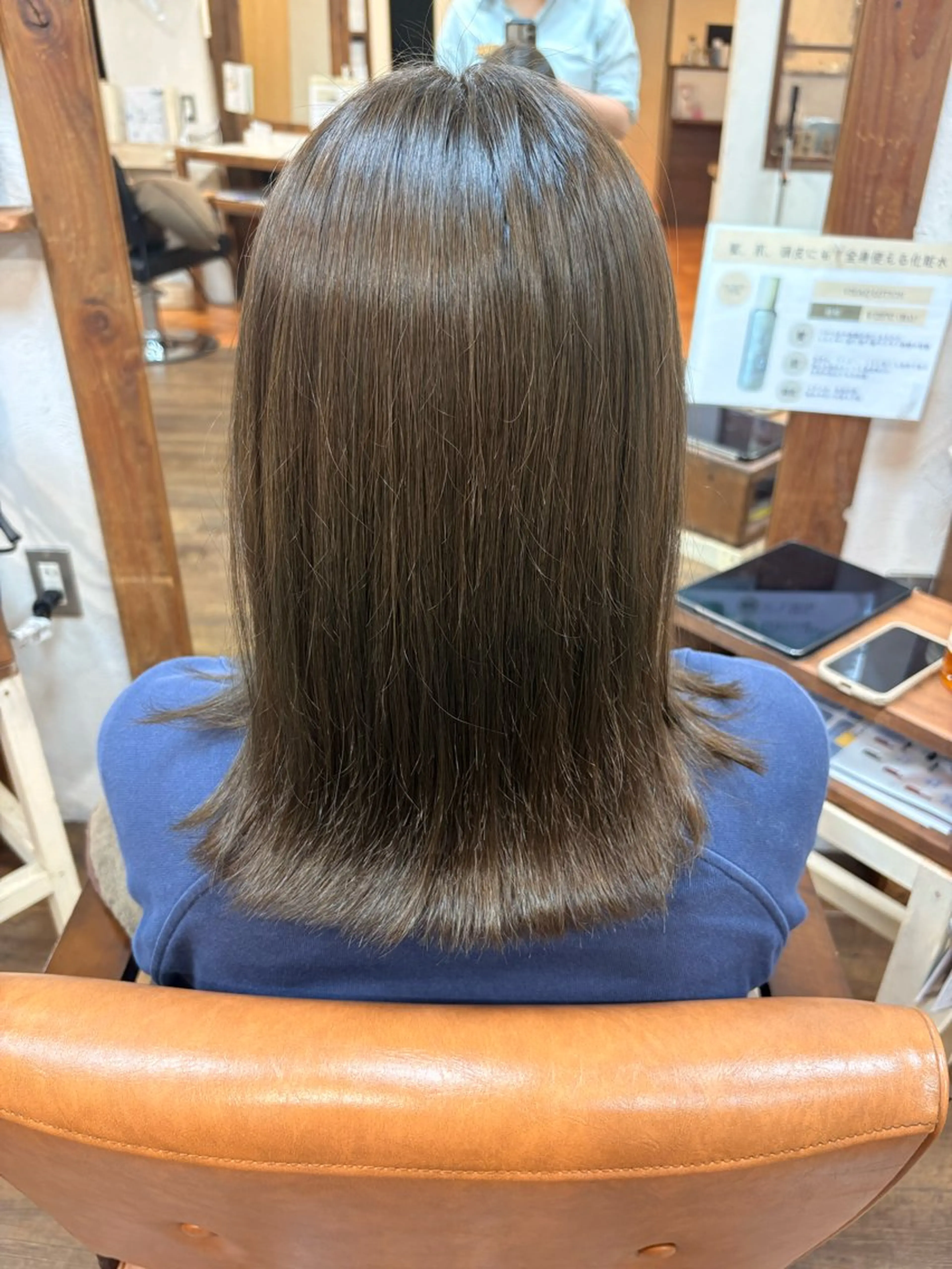 カラー ブラウンカラー オリーブブラウン 三宅/chacha blanc金剛駅前店のヘアスタイル