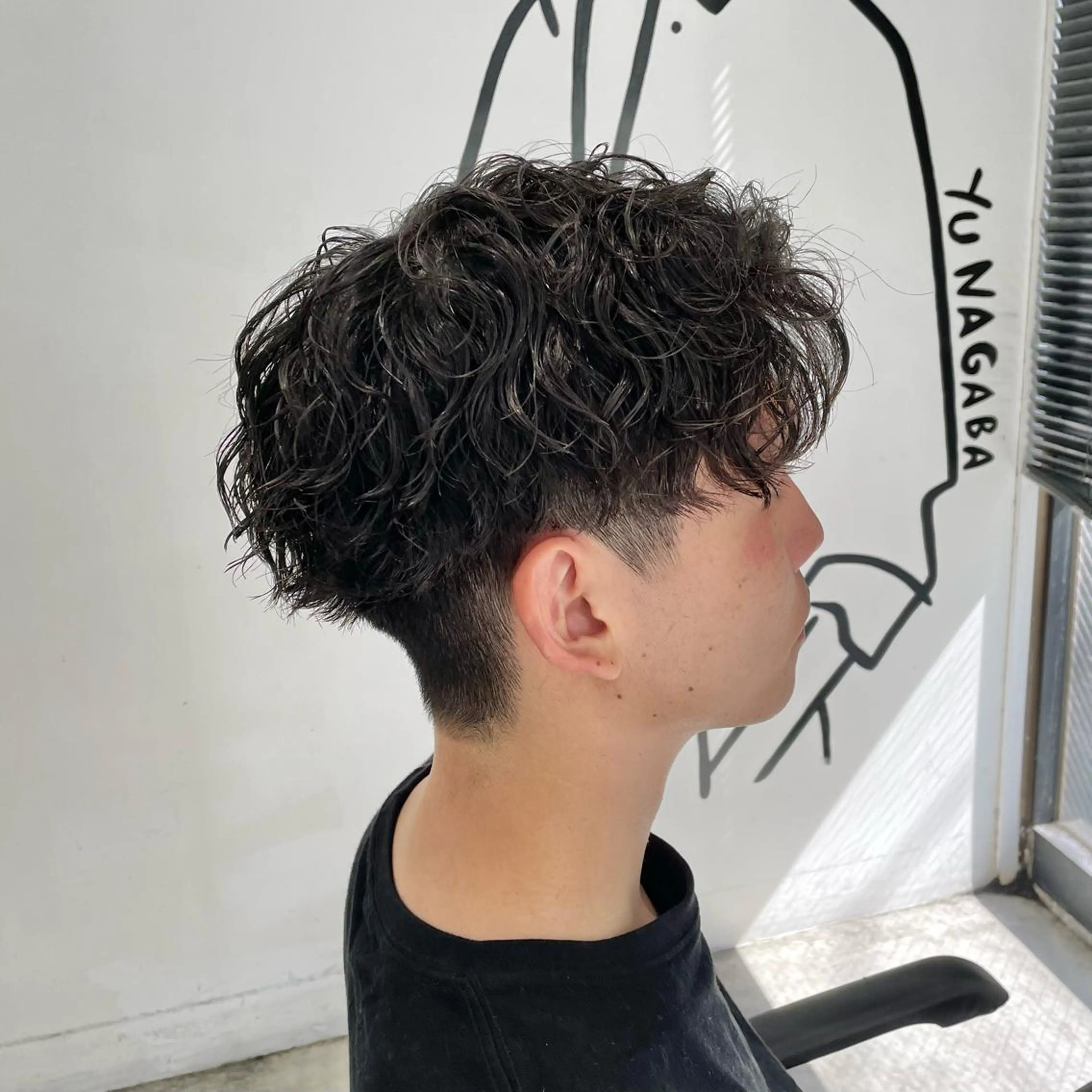 ショート パーマ メンズ カット パーマ メンズ特化美容師/ 藤戸 椋のヘアスタイル