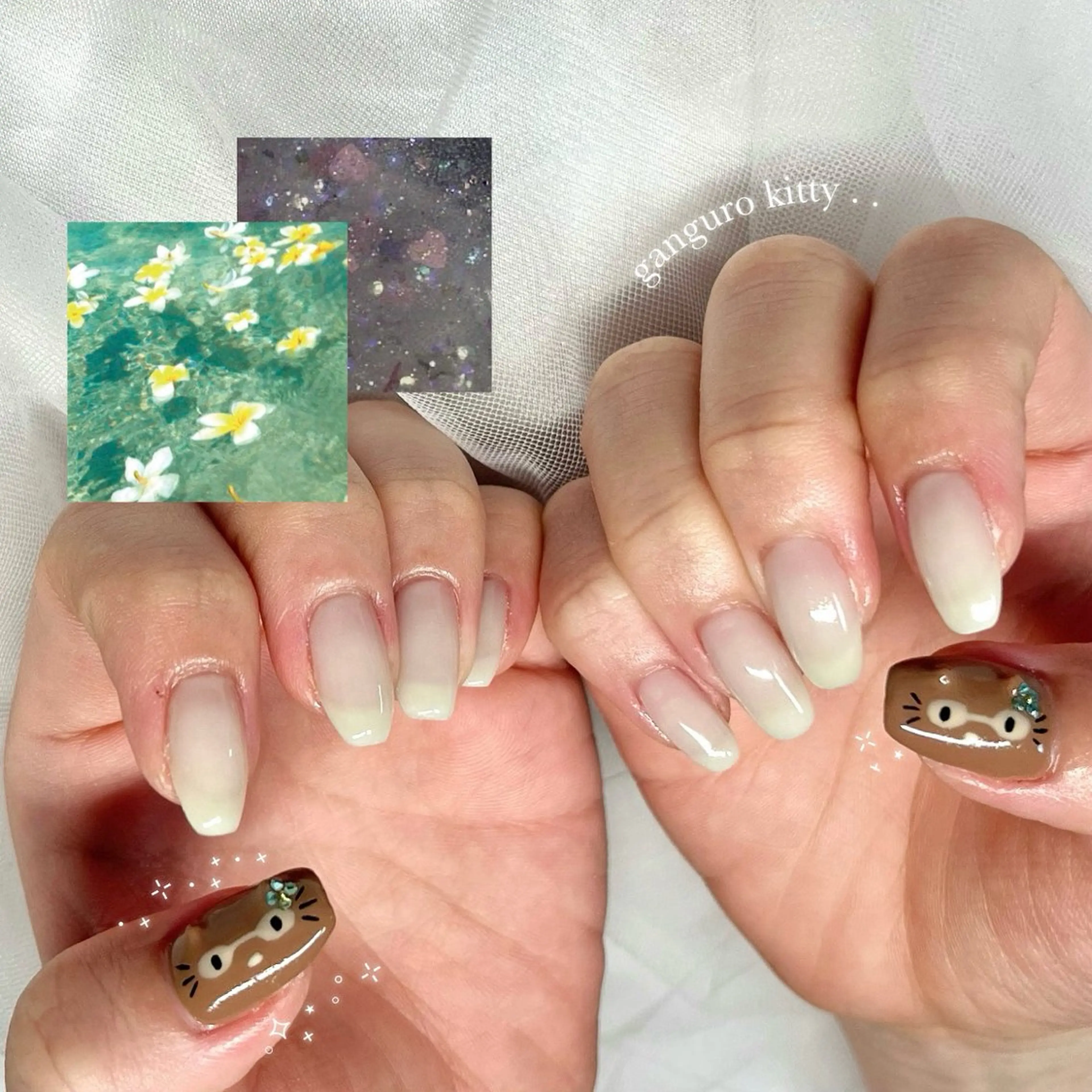 ネイル 長さ出し フラッシュネイル ジェルネイル マグネットネイル 持ち込み ハンドネイル 🌷Gemini nami🌷のネイルデザイン