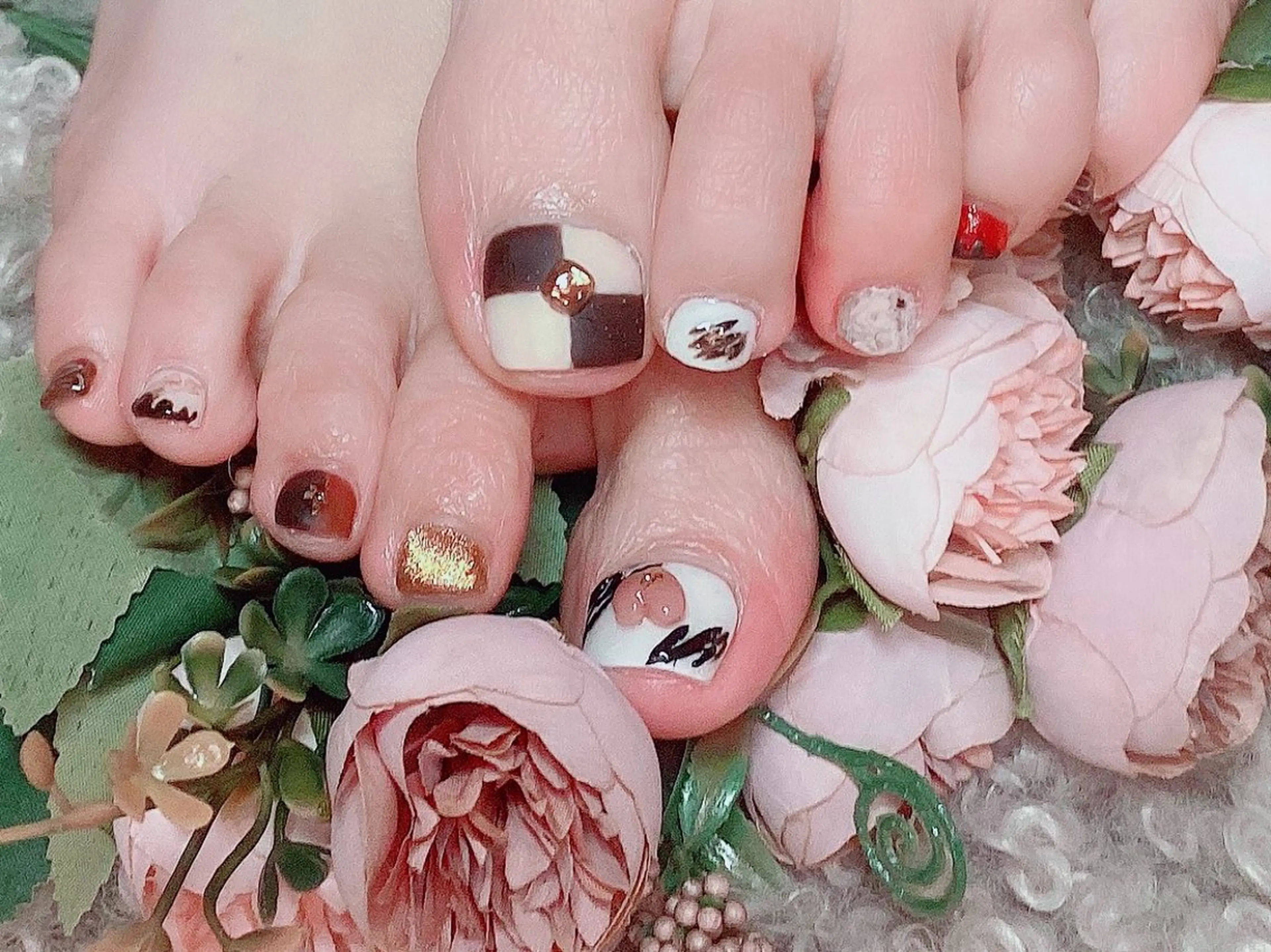 ネイル ジェルネイル 韓国ネイル マグネットネイル オフィスネイル パラジェル ハンドネイル Art nail MA CHERIE所属・Mii MA CHERIEのネイルデザイン