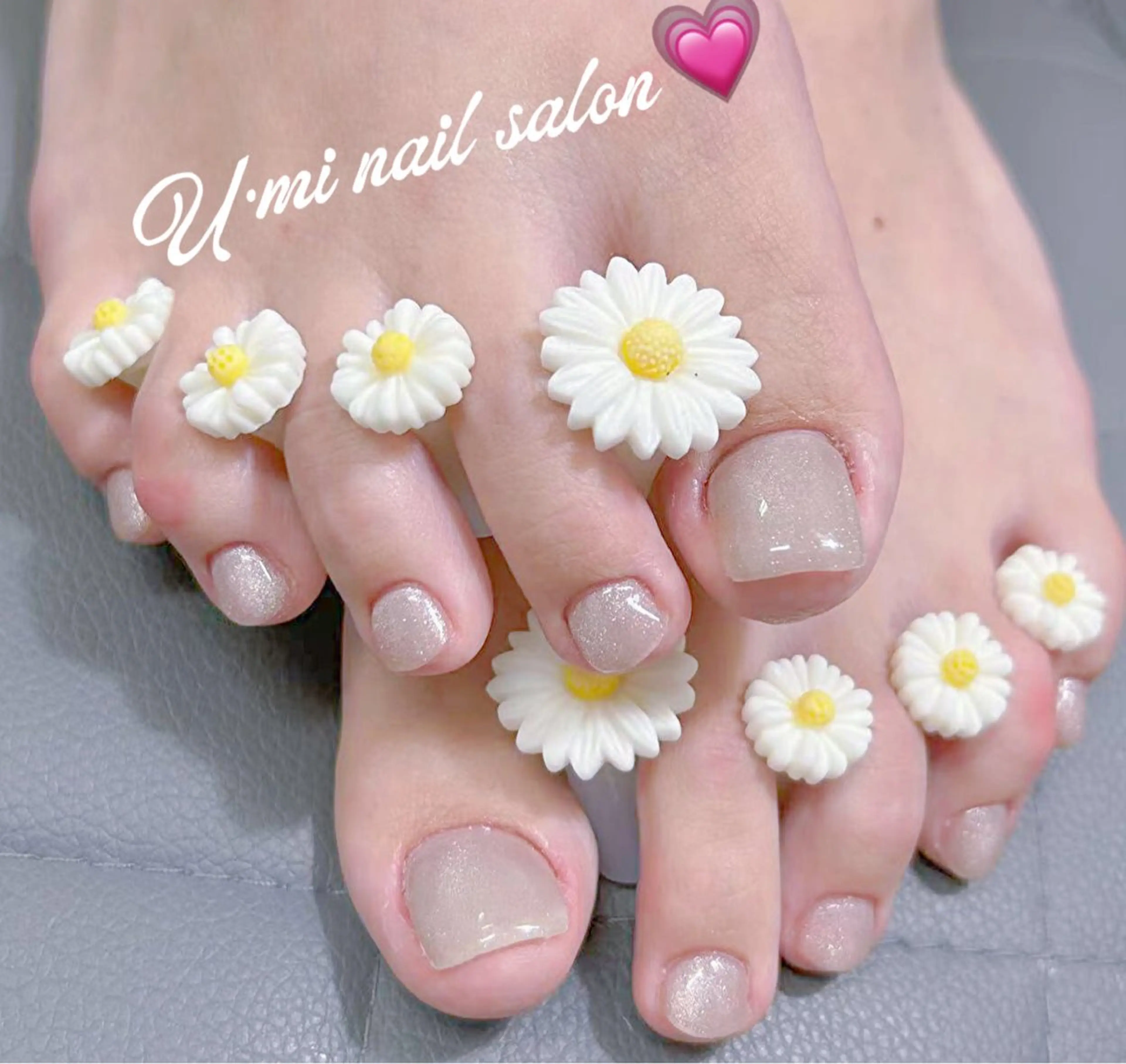 ネイル フットネイル ワンカラーネイル Ｕ·Mi nail salon所属・u・mi  上野御徒町パラジェルのネイルデザイン