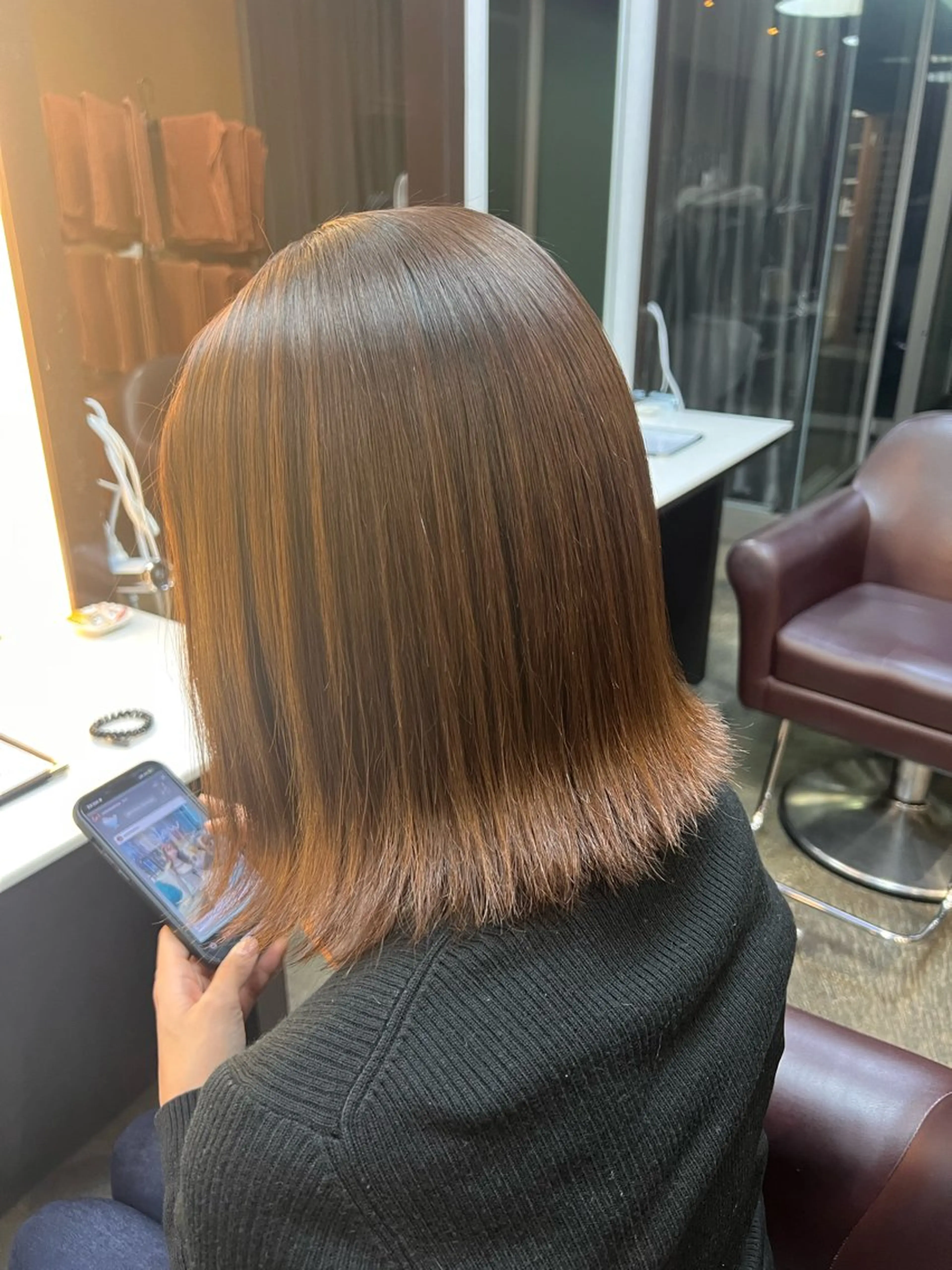 カット+縮毛矯正の写真