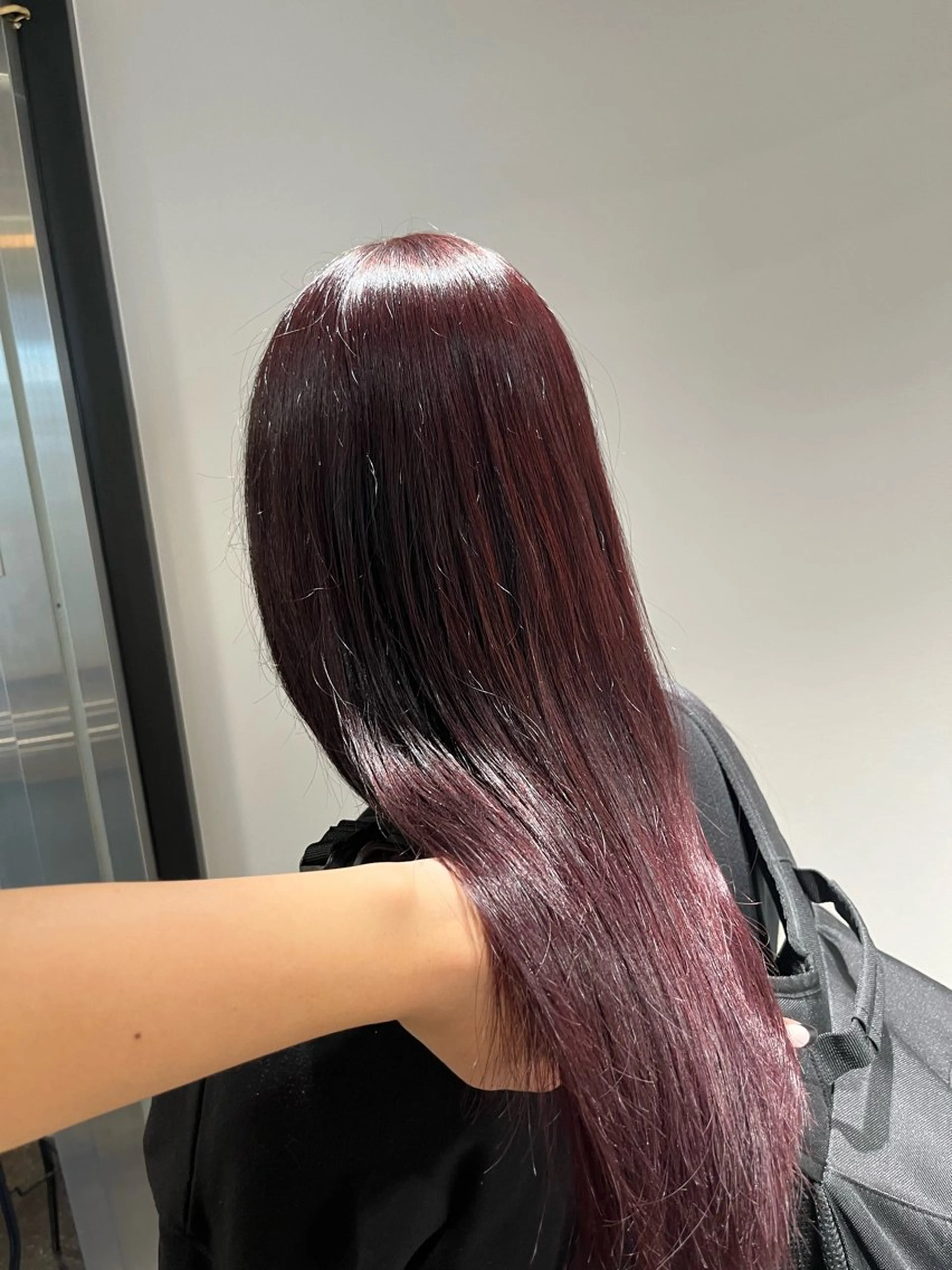 セミロング カラー ブリーチ ブリーチなしカラー レッドカラー カット ヘアカラー トリートメント 🦋レイヤー職人 猪瀬玲奈🦋のヘアスタイル