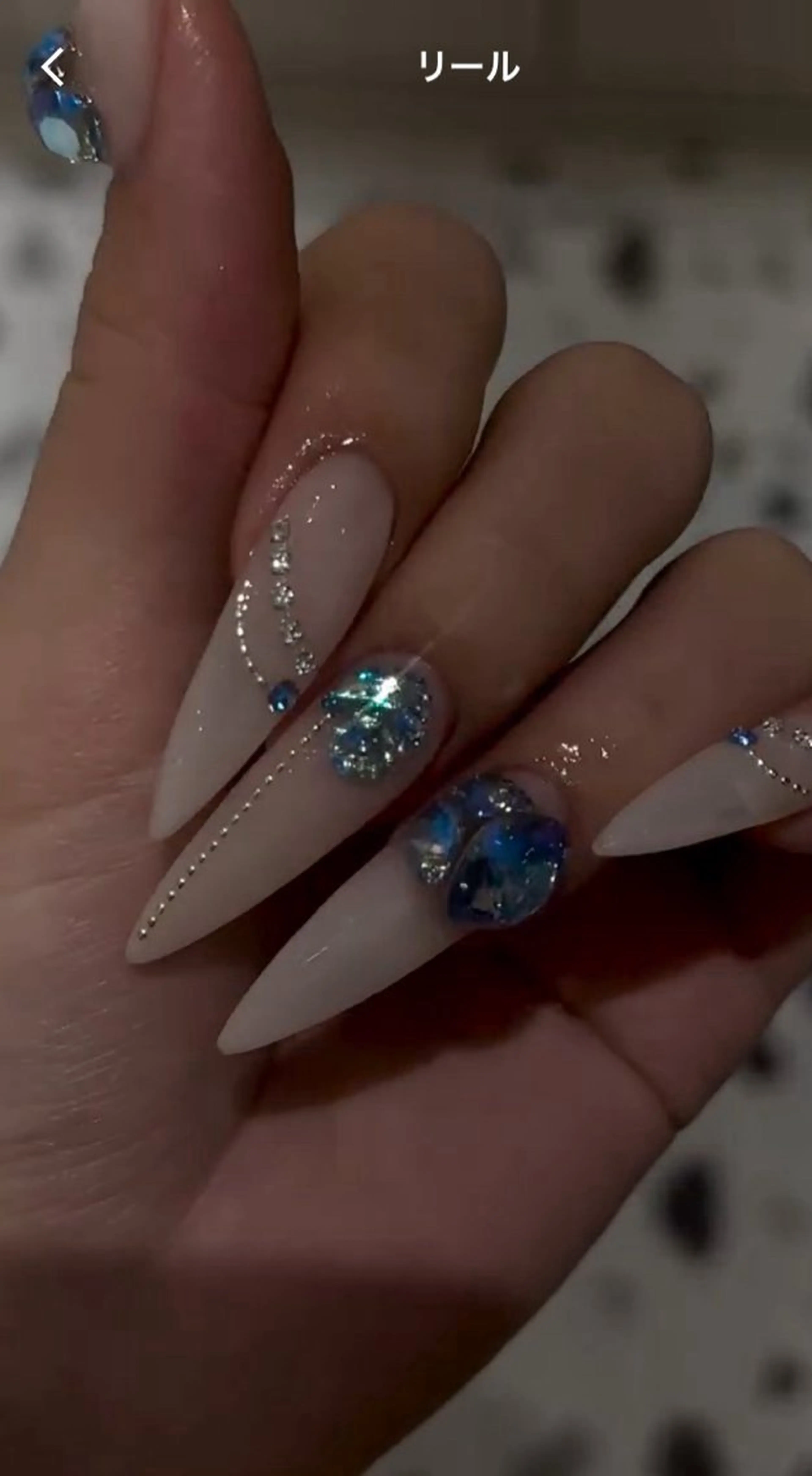 ネイル オーロラネイル チークネイル 長さ出し フットネイル フレンチネイル Lee Nails チップ長さだし専門店のネイルデザイン