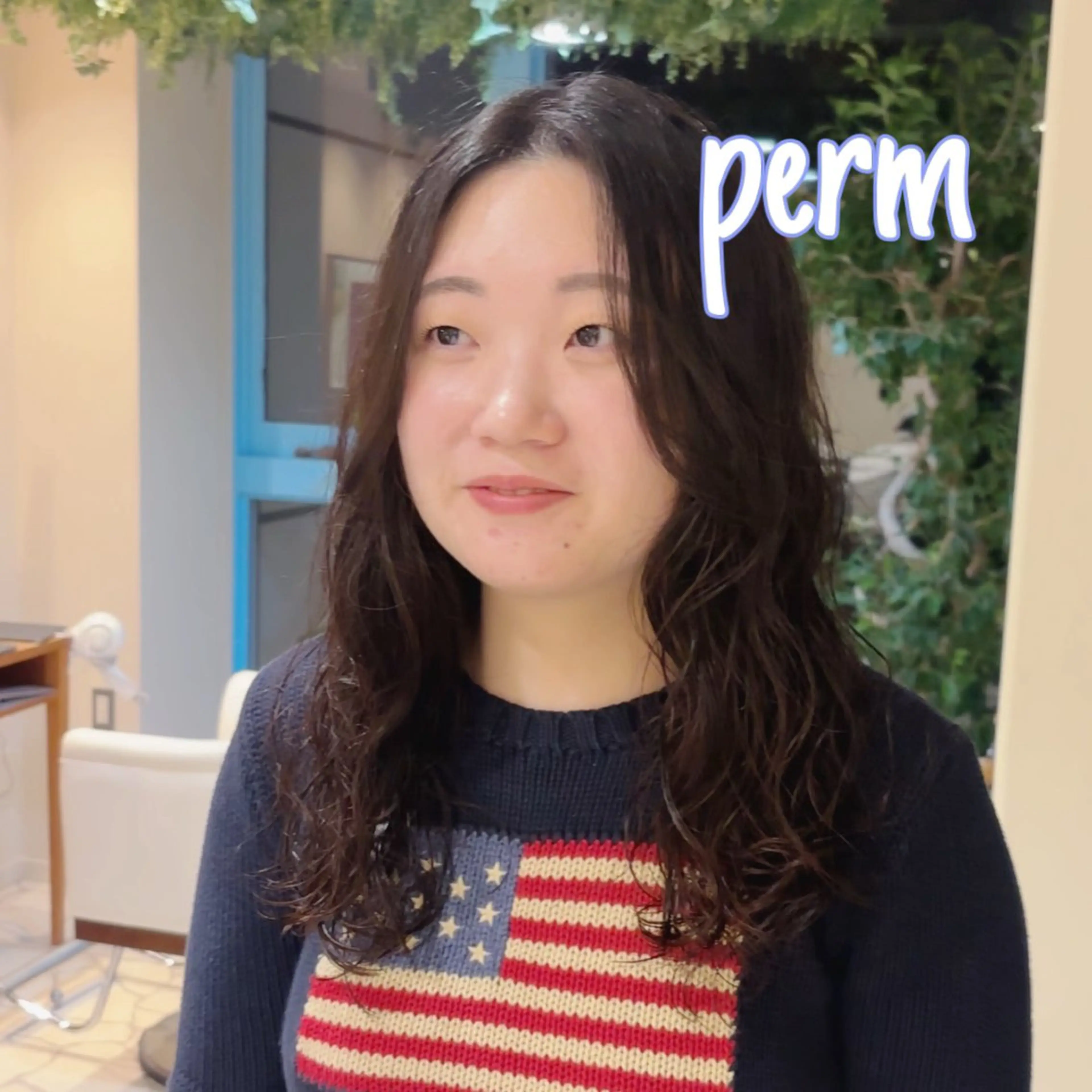 セミロング パーマ カット パーマ トリートメント CYAN.栄店所属・パーマ/髪質改善 【榎本千夏】のヘアスタイル