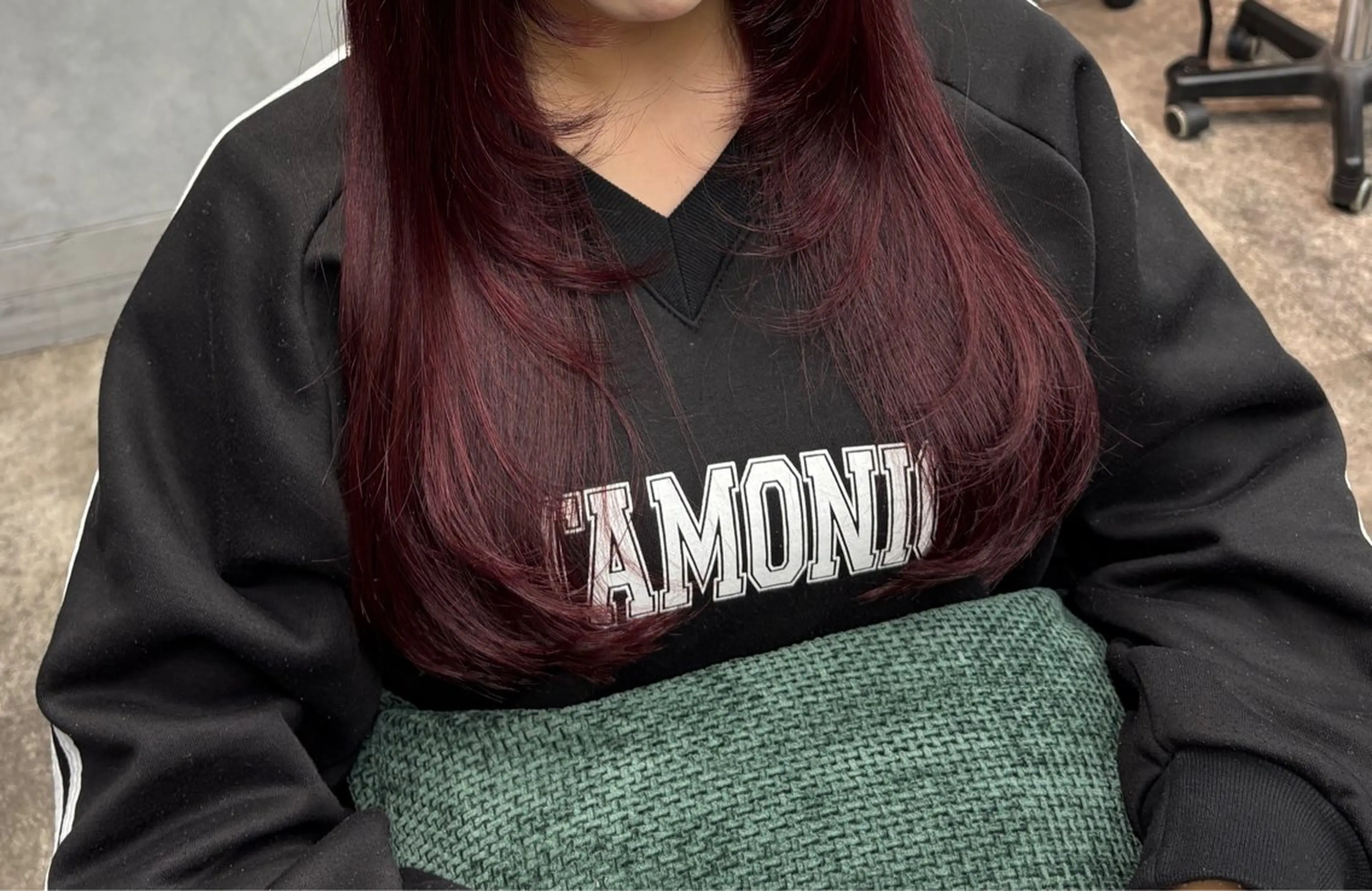 ロング 顔周りカット レイヤーカット レイヤーカット×暖色 カラー🎀ASAKAのヘアスタイル