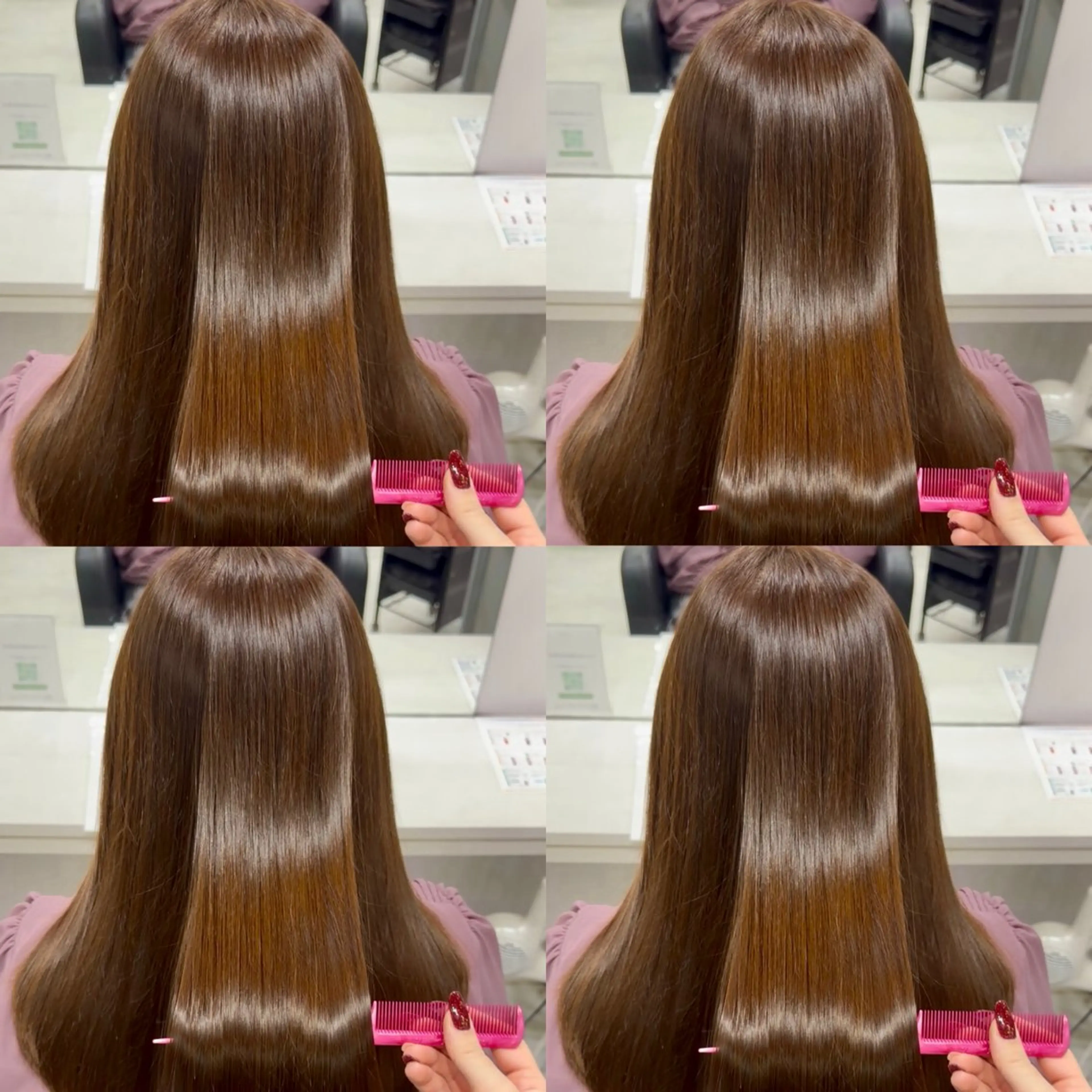 セミロング カラー ヘアカラー トリートメント 🦋エクステ/透明感 /艶髪🦋REISAのヘアスタイル