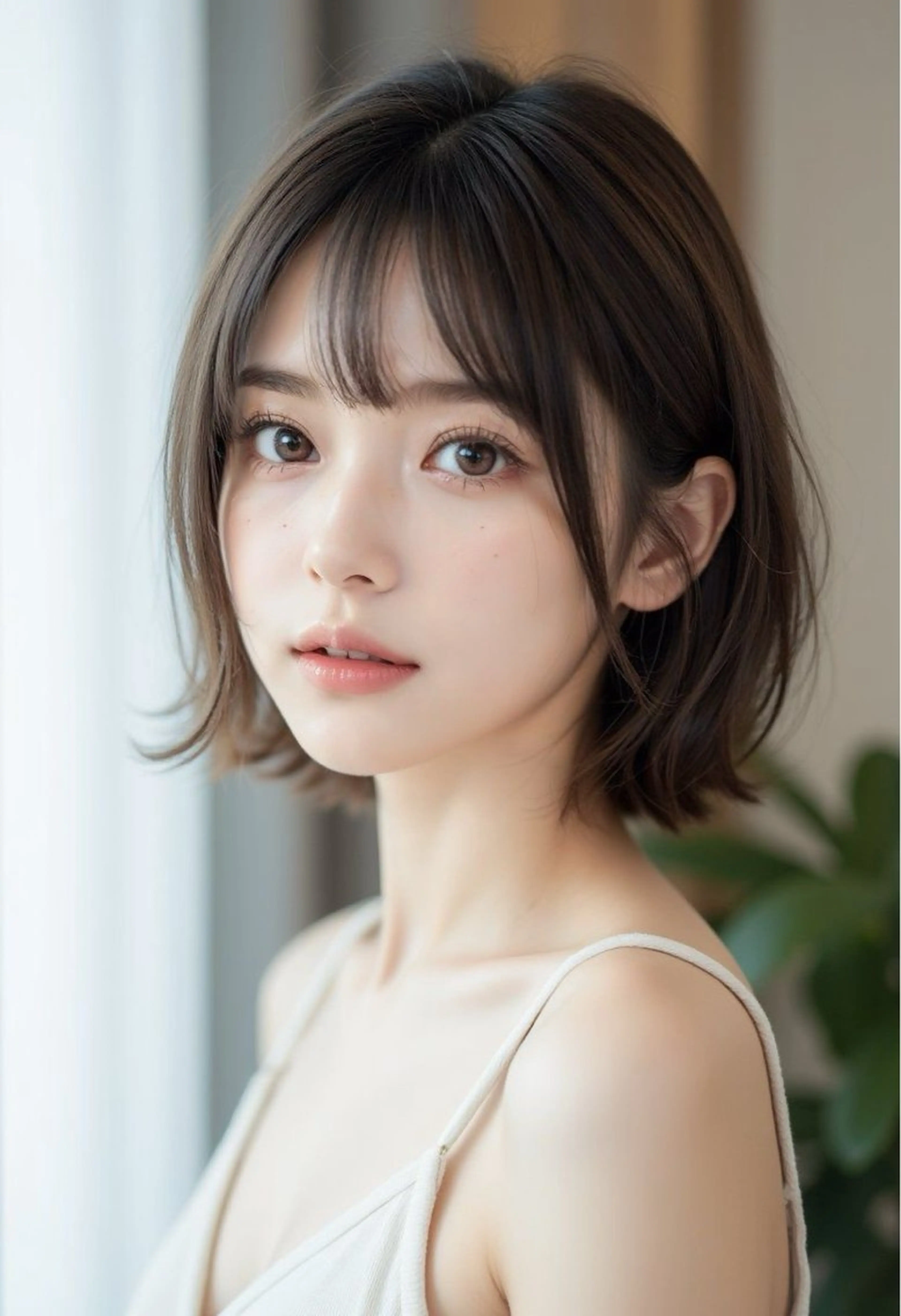ショート ボブ 馬場 彩のヘアスタイル
