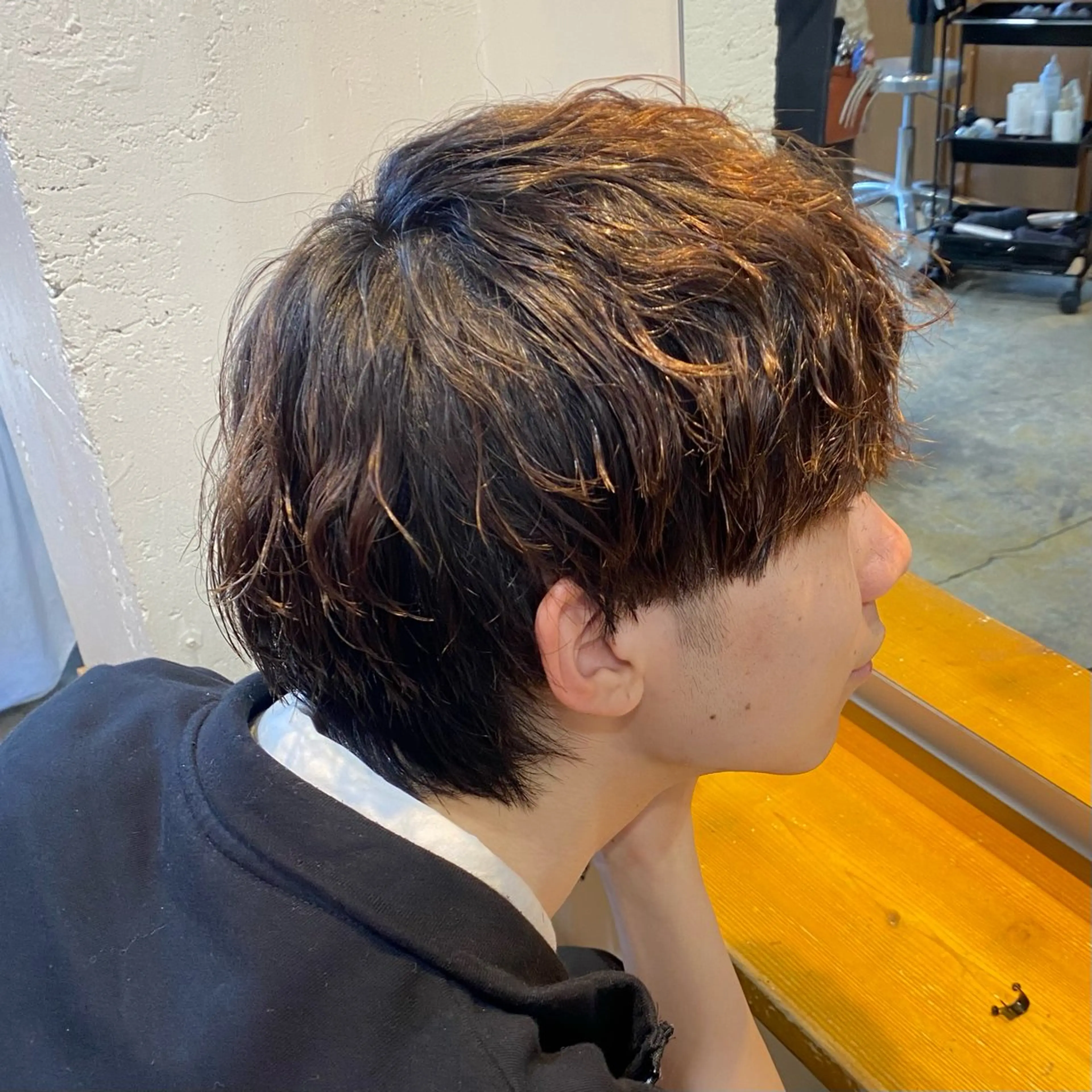 ショート メンズ カット トリートメント レイヤーボブ/ 艶カラー/サナ🌼のヘアスタイル