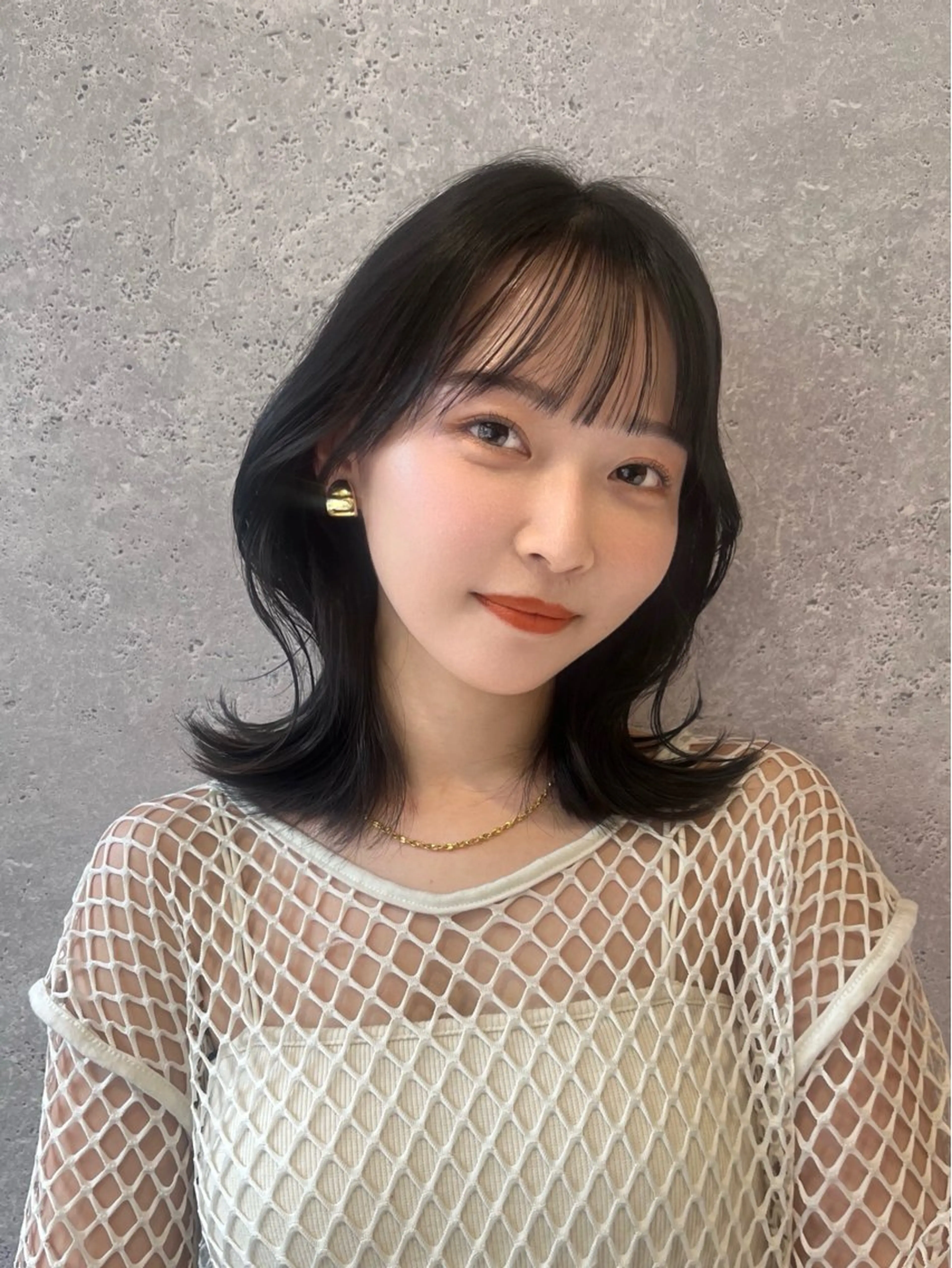 ミディアム 映える顔まわり/前髪 特化 💗 ユキマのヘアスタイル