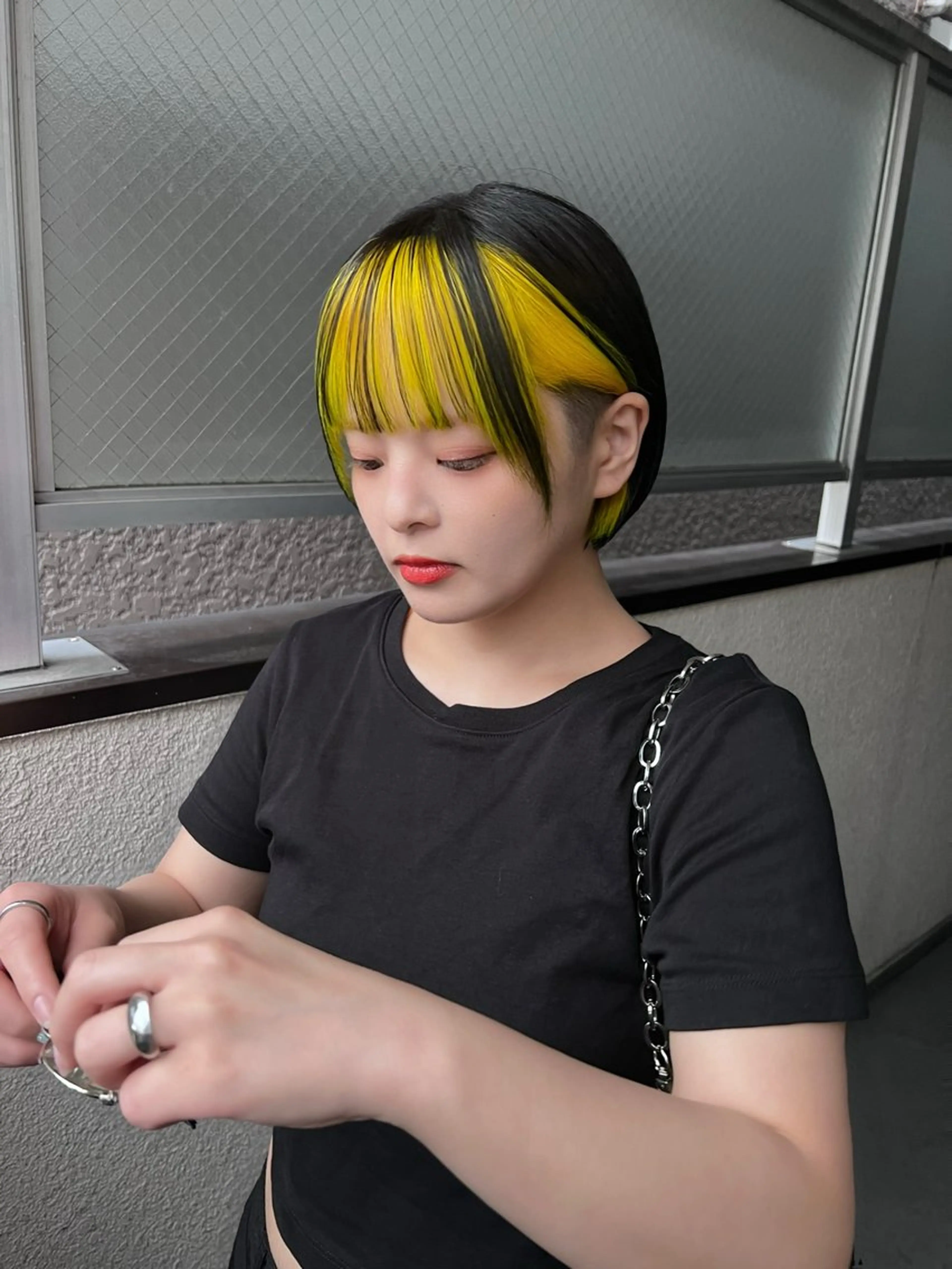 ショート カラー ミストバング デザインカラー  フェイスフレーミング インナーカラー ヘアカラー トリートメント 🌈デザインヘア職人 Kaede🌈のヘアスタイル