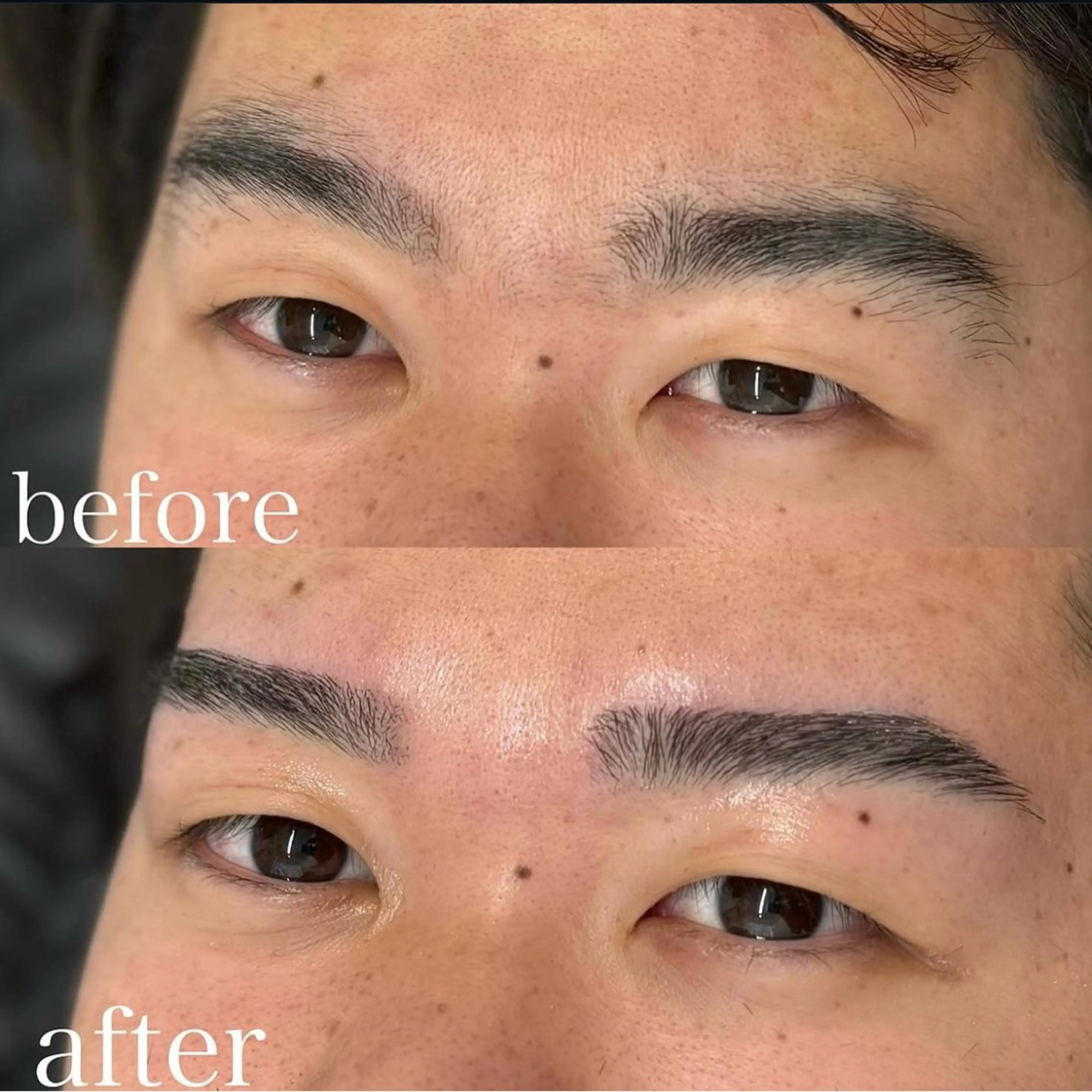 ミニモ学割50%オフ💎メンズ眉毛ワックス（間引き・カット）【SNSに写真掲載🆗の方限定】の写真