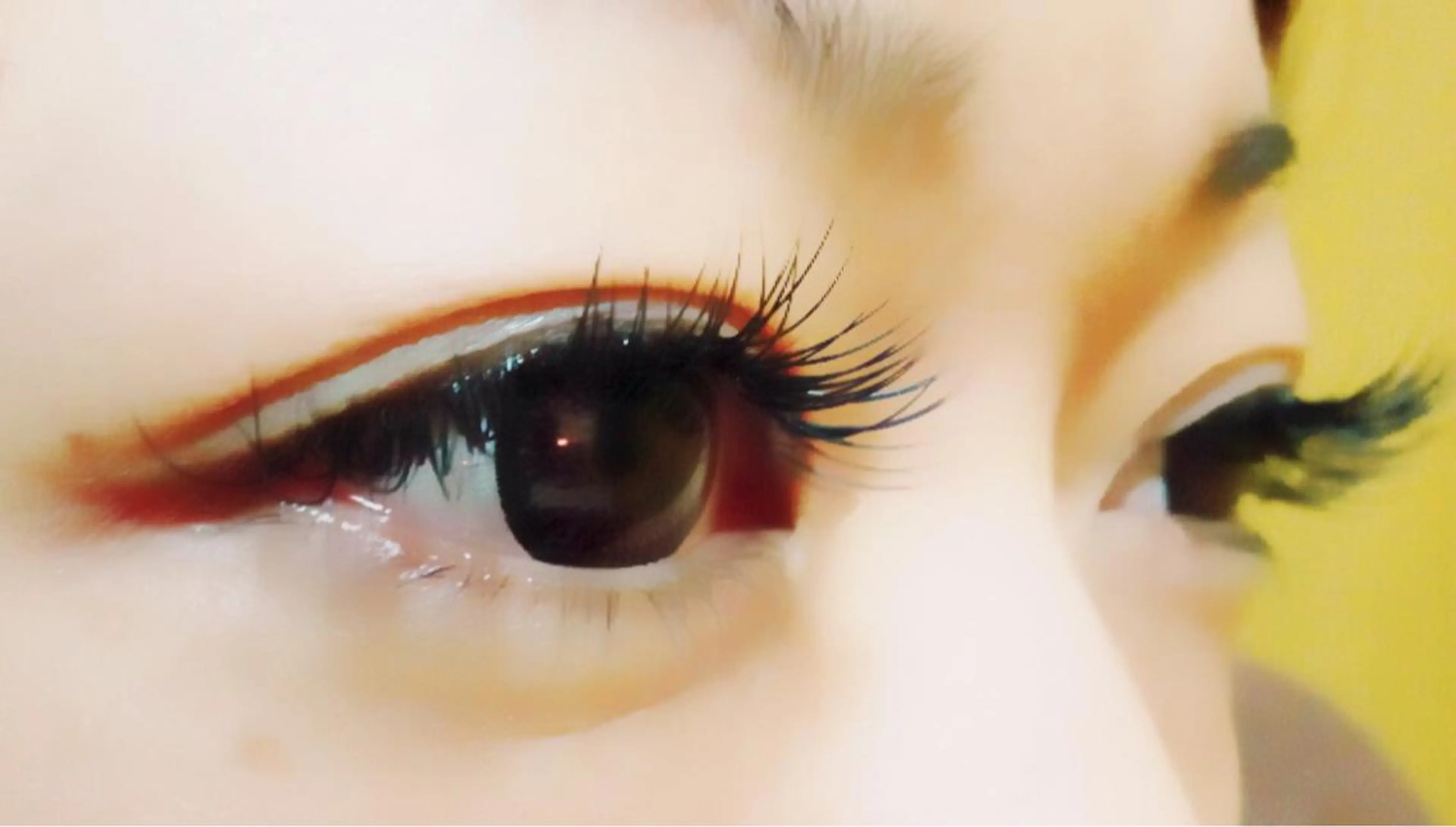 マツエク・マツパ 付け放題 Jカール 目尻長め Anlly hair所属・加賀谷 彩のマツエク・マツパデザイン