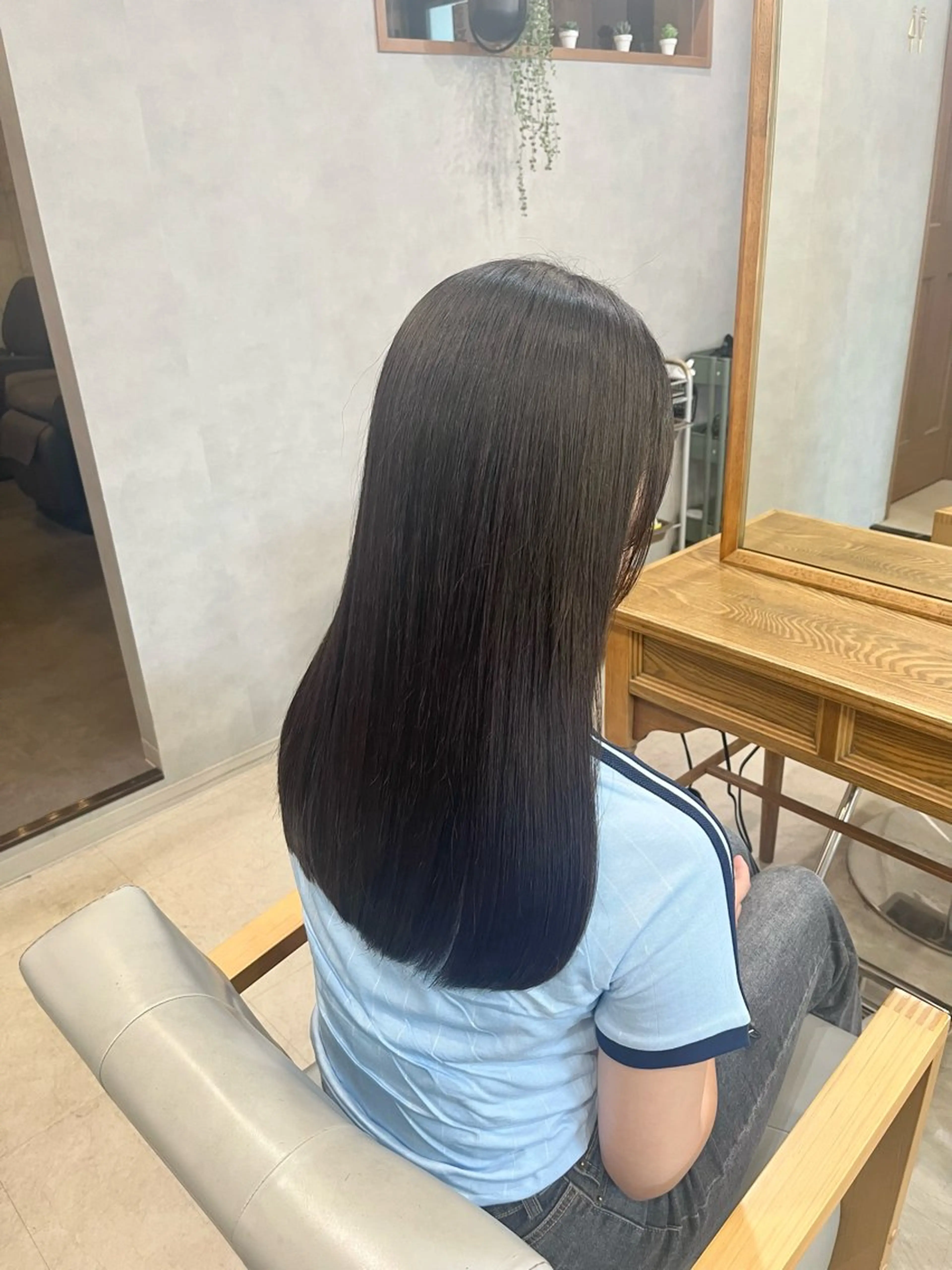 カット+酸性縮毛矯正+シャンプー+ブローの写真