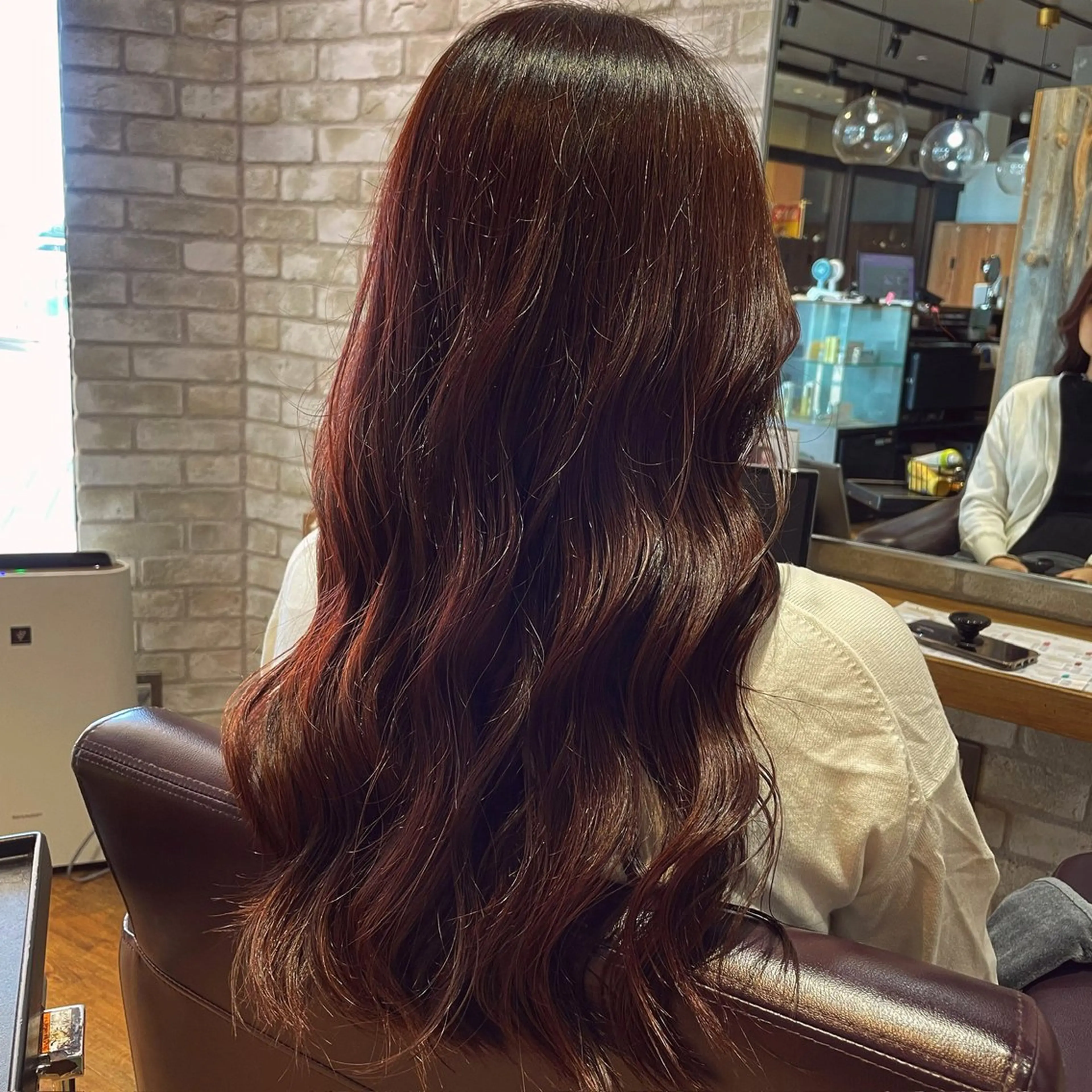 ロング ヘアカラー トリートメント 中村 友香🧸 ブリーチ/艶髪カラーのヘアスタイル