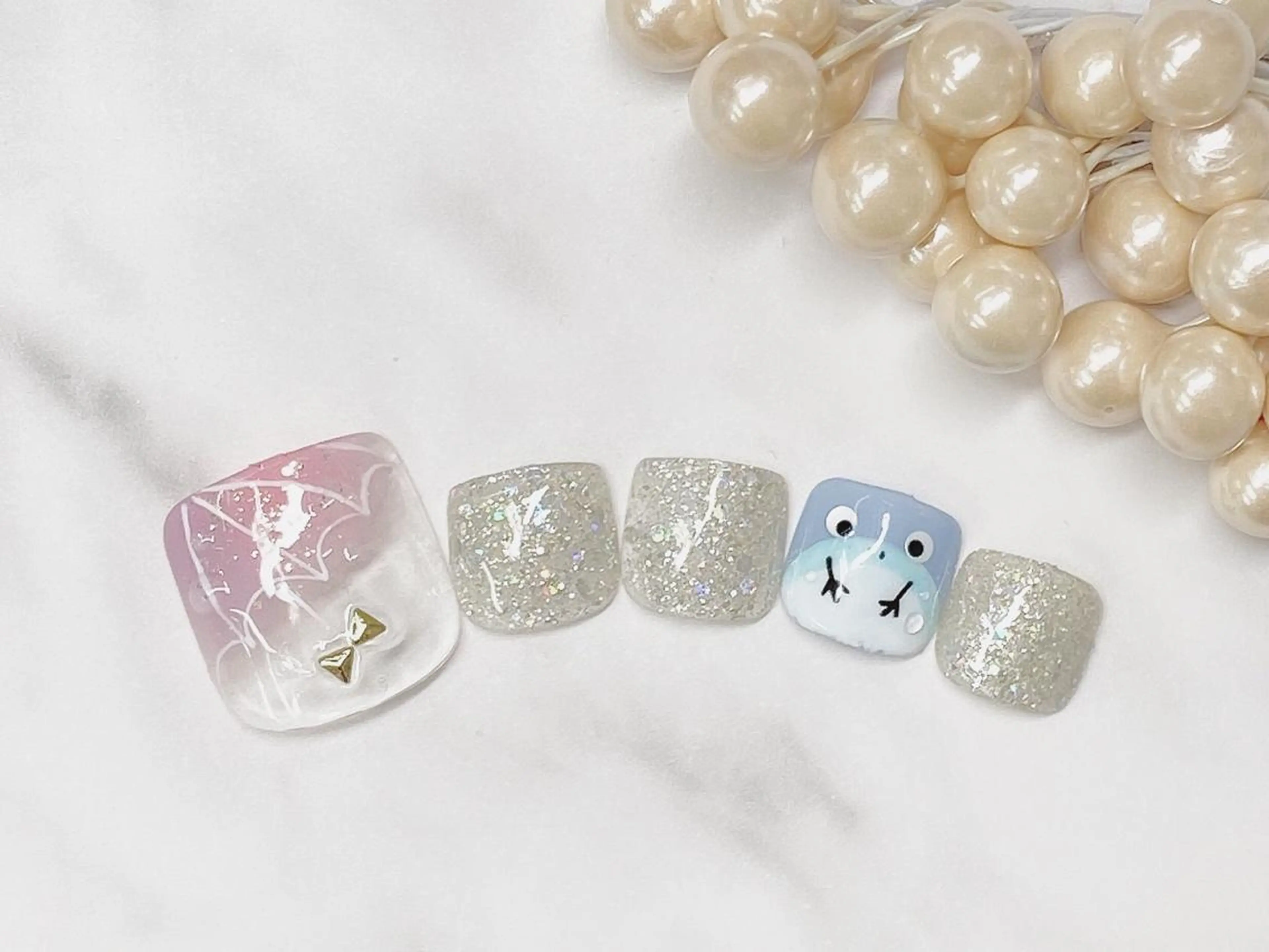 ネイル ハンドネイル ネイルPetit Ribbonのネイルデザイン