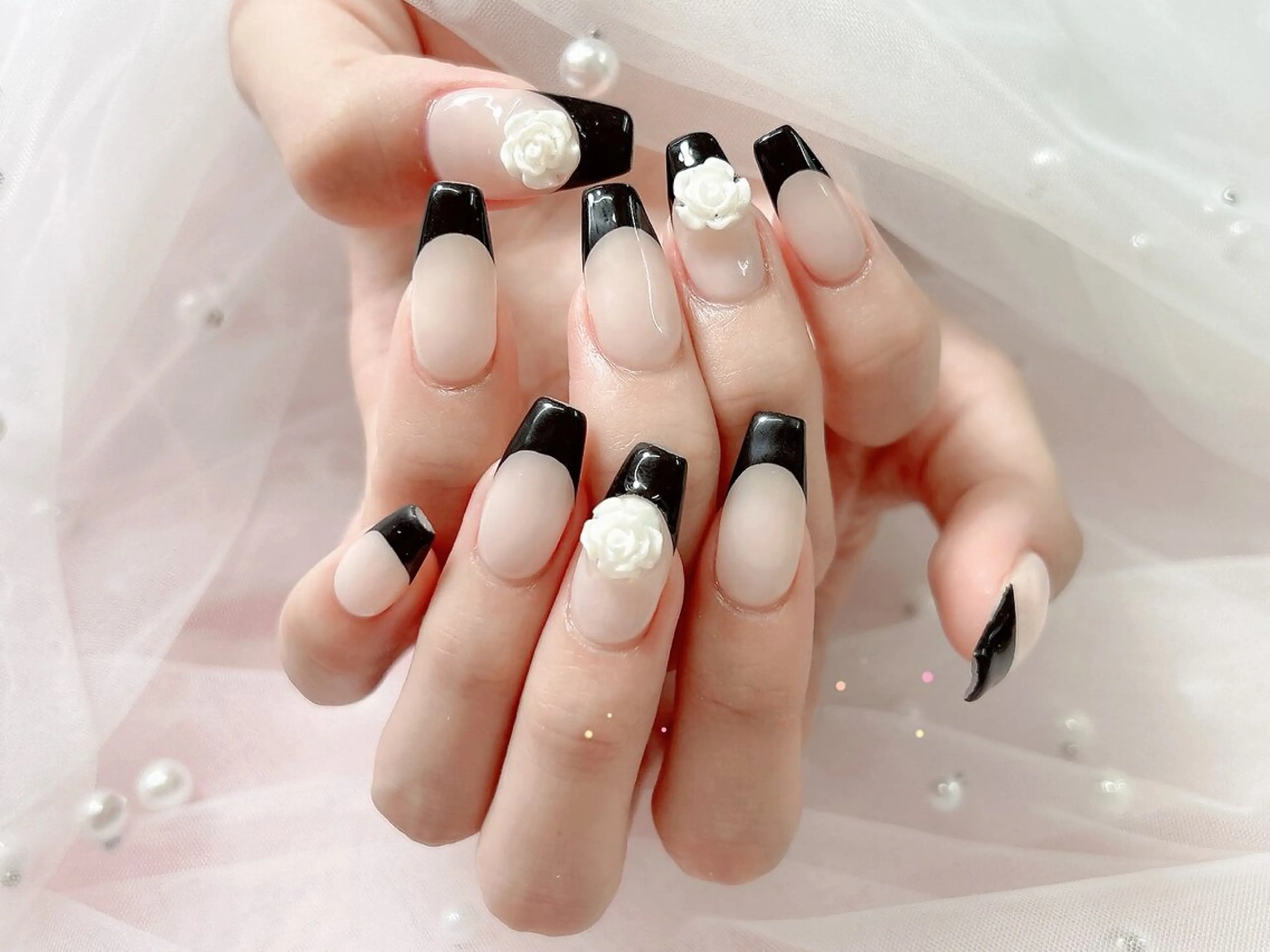 ネイル ハンドネイル 【パラジェル・フィルイン】 T&BNAIL STUDIO所属・ナ サギ ロング無制限中のネイルデザイン