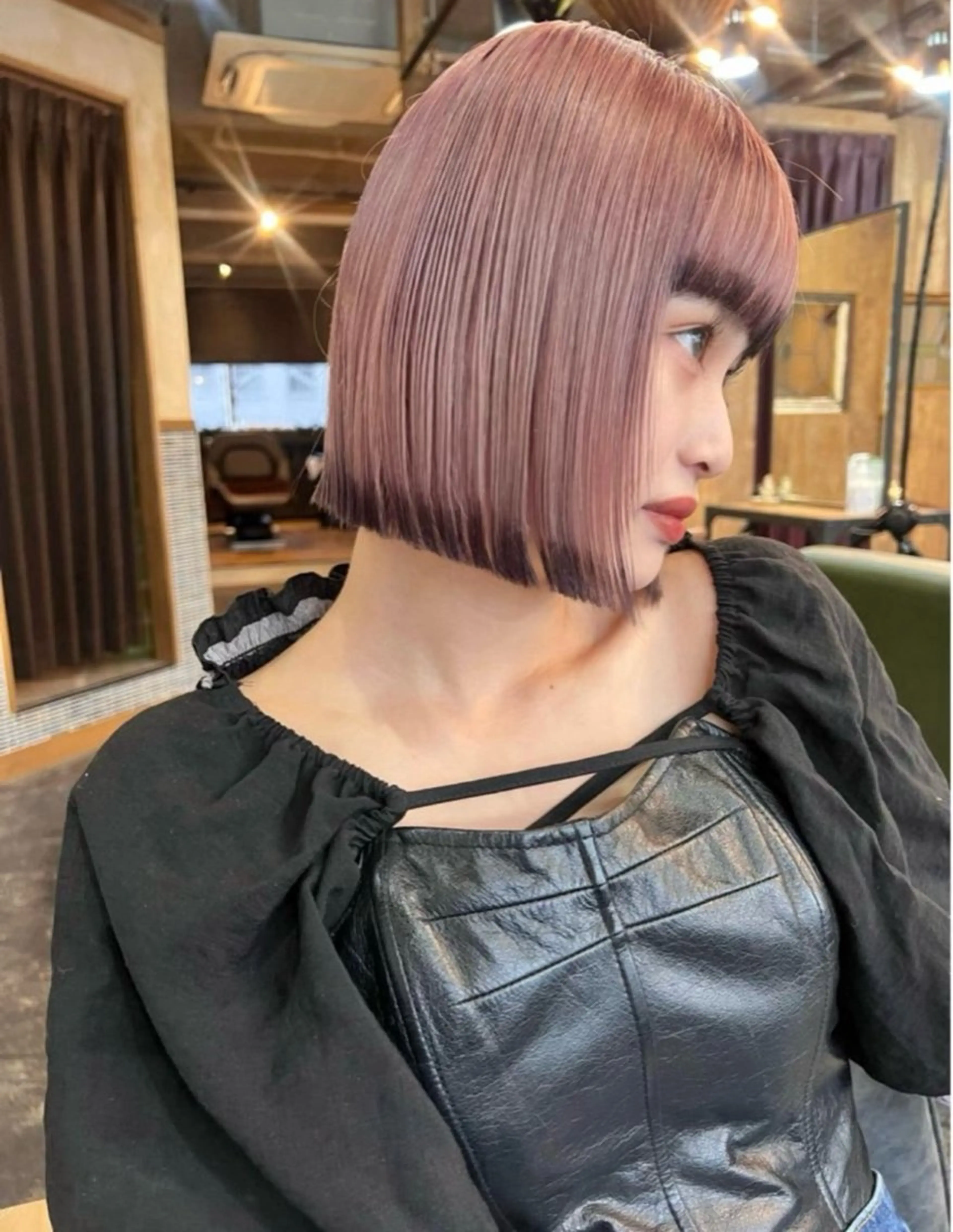 ショート ボブ ブリーチ/ハイトーン 心斎橋/honokaのヘアスタイル