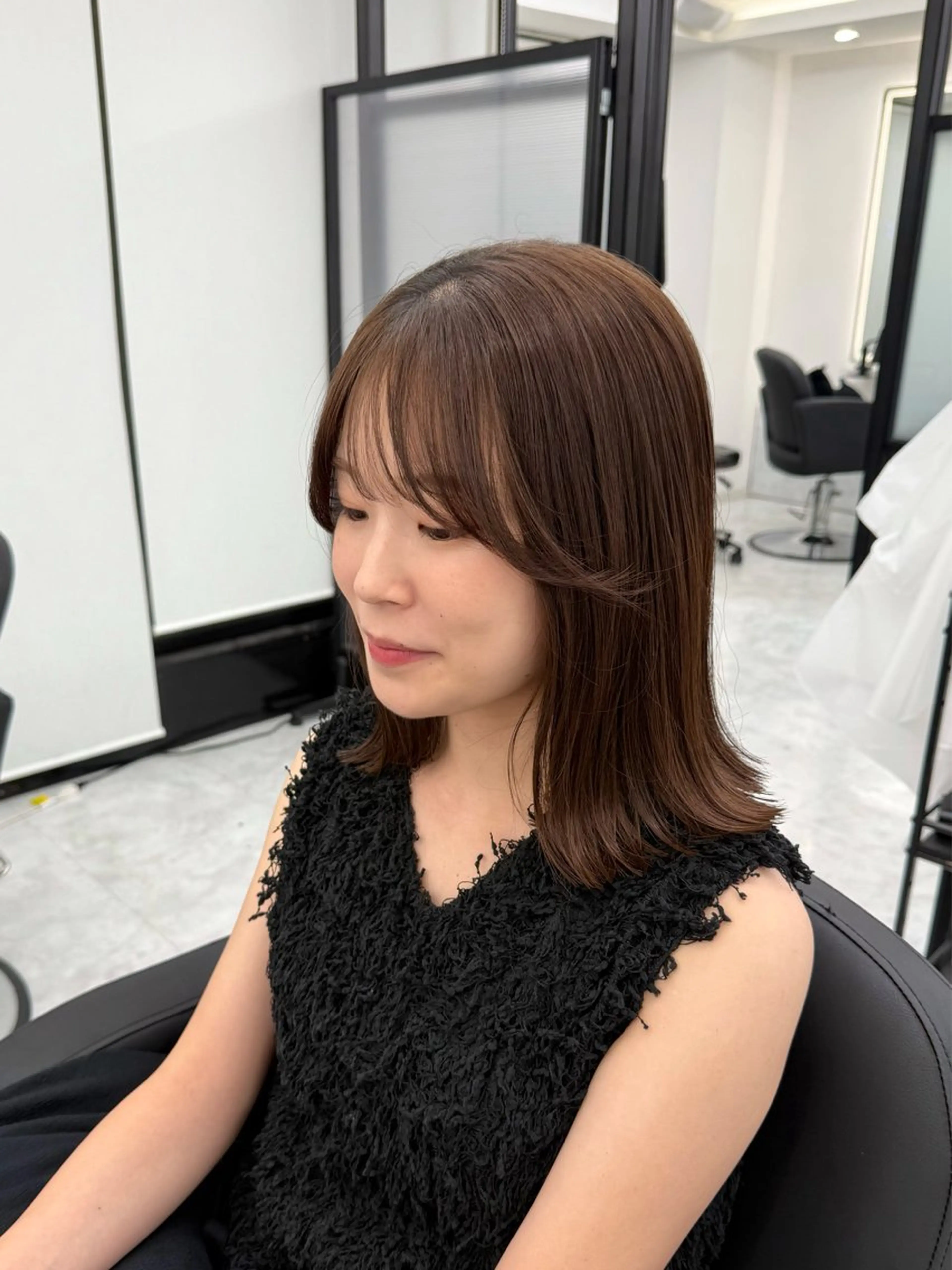 ミディアム F.所属・miku 🍑髪質改善サロンのヘアスタイル