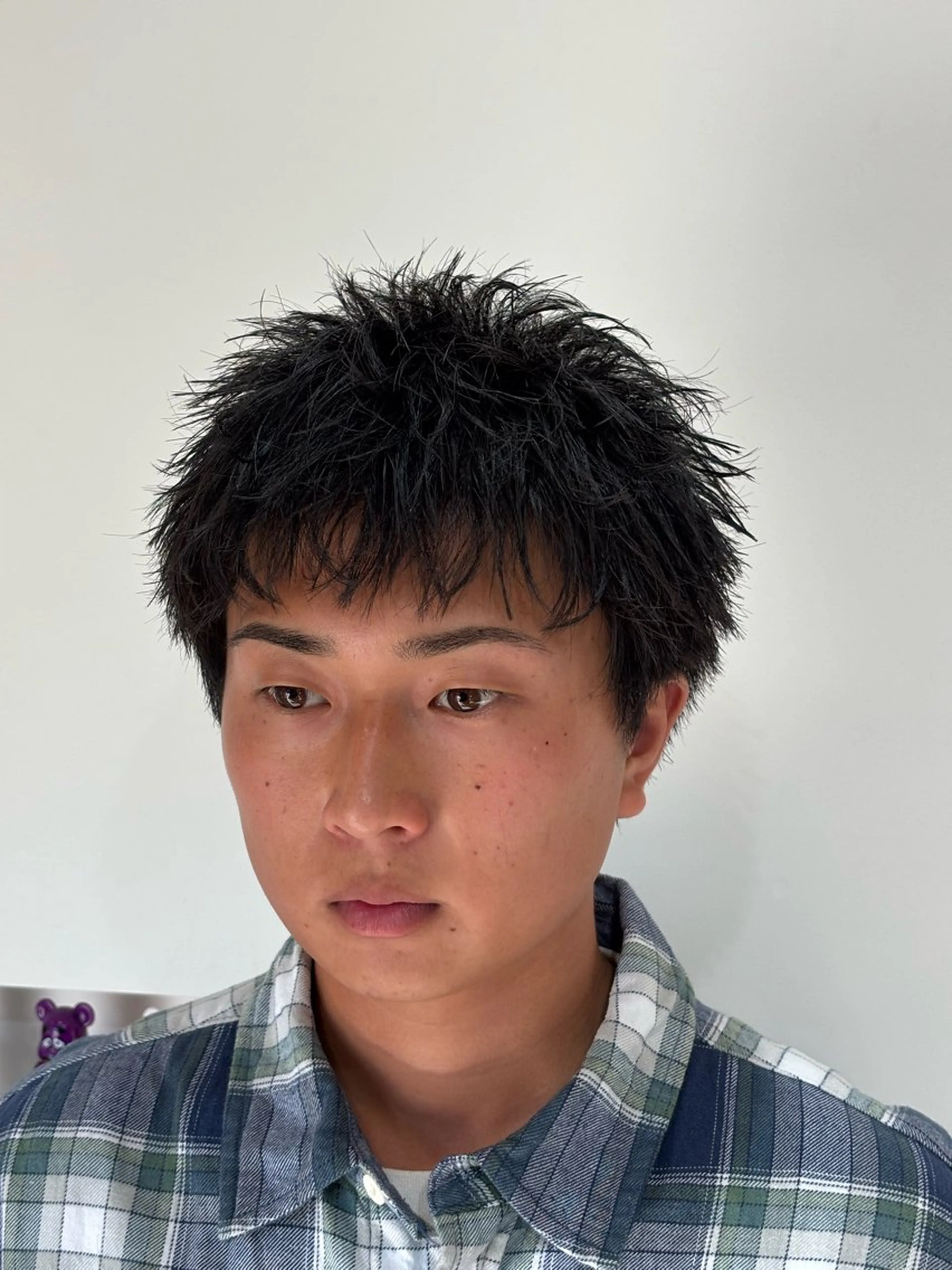 ショート メンズ メンズショート ショートヘア カット トリートメント 【店長】メンズ職人 短髪　ハイトーン🔥のヘアスタイル