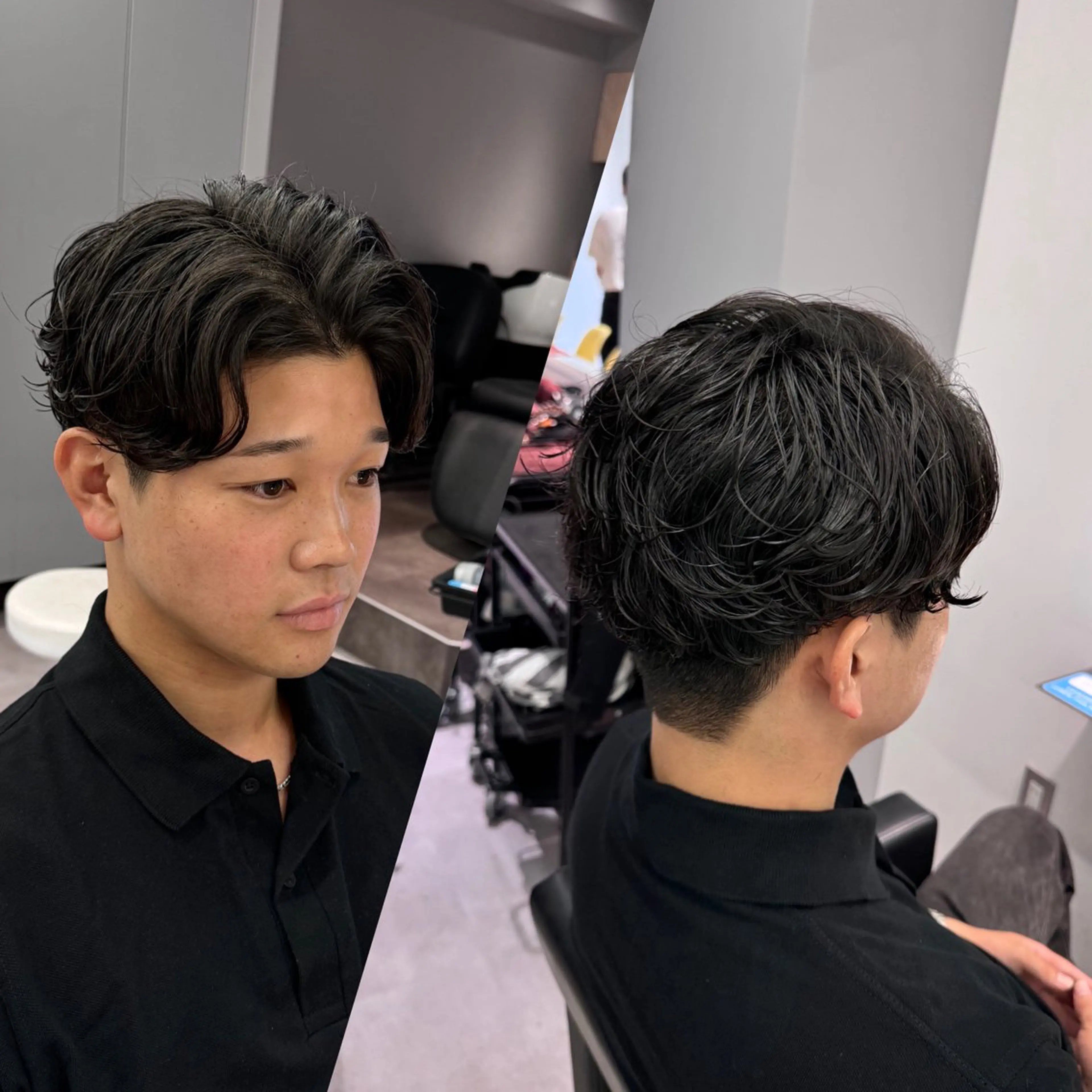 パーマ R/🤎 パーマ＆ブリーチ🔥のヘアスタイル