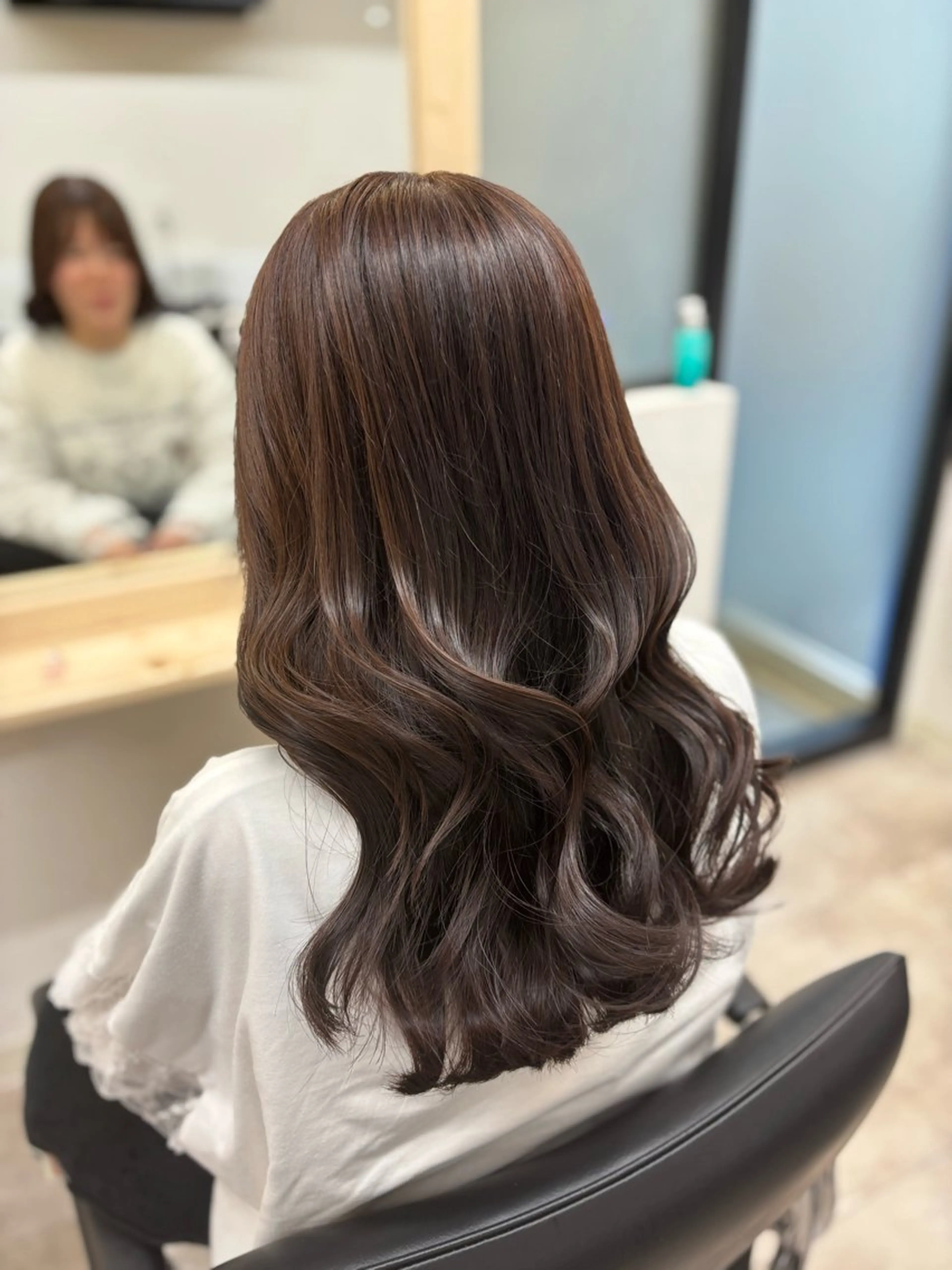 ミディアム カラー ヘアカラー 小顔似合わせカット ┊︎＊AYANO＊のヘアスタイル