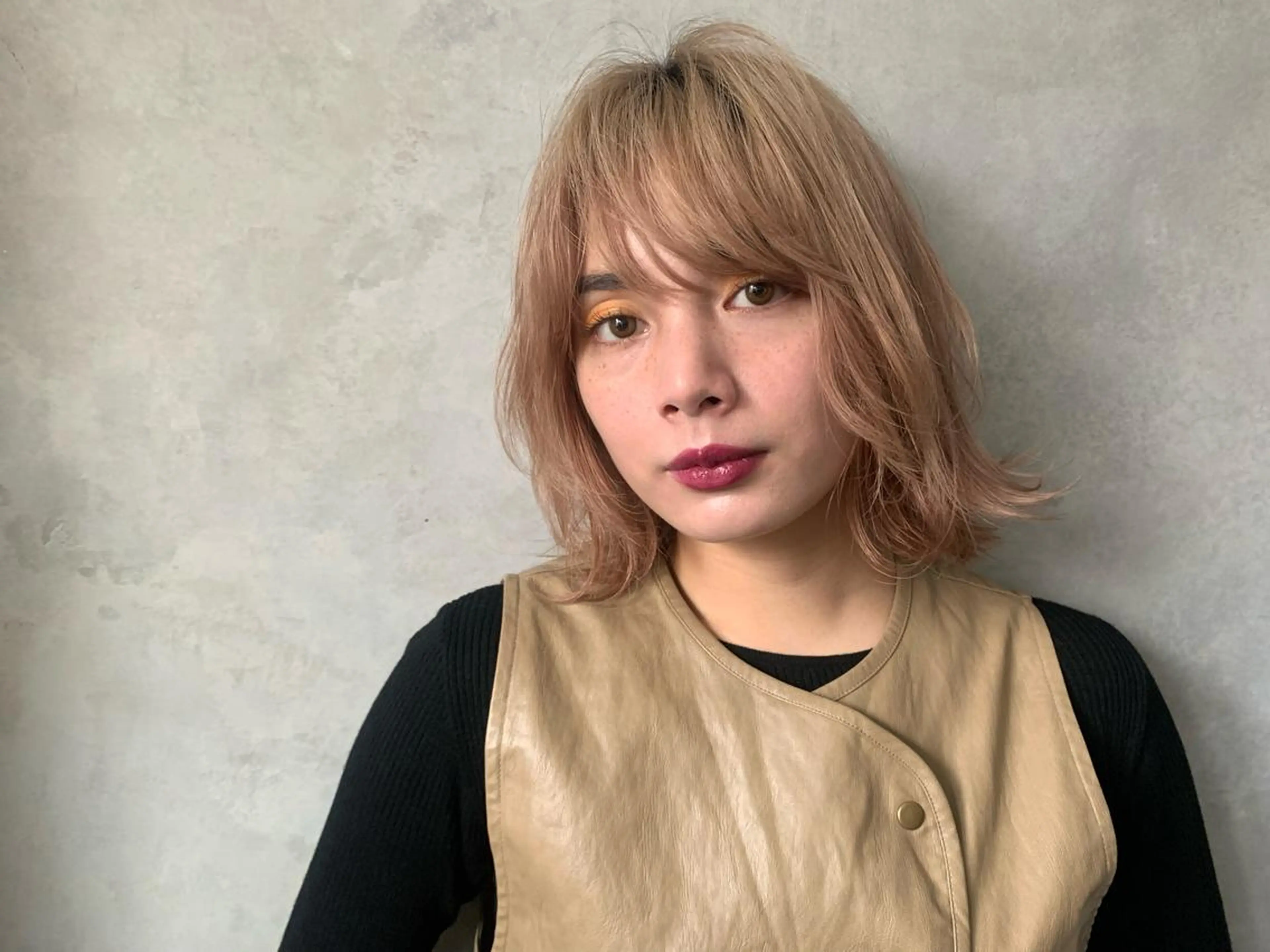 ミディアム カラー ヘアアレンジ 近藤千翔🩵 髪質改善Periodのエステ・リラクイメージ