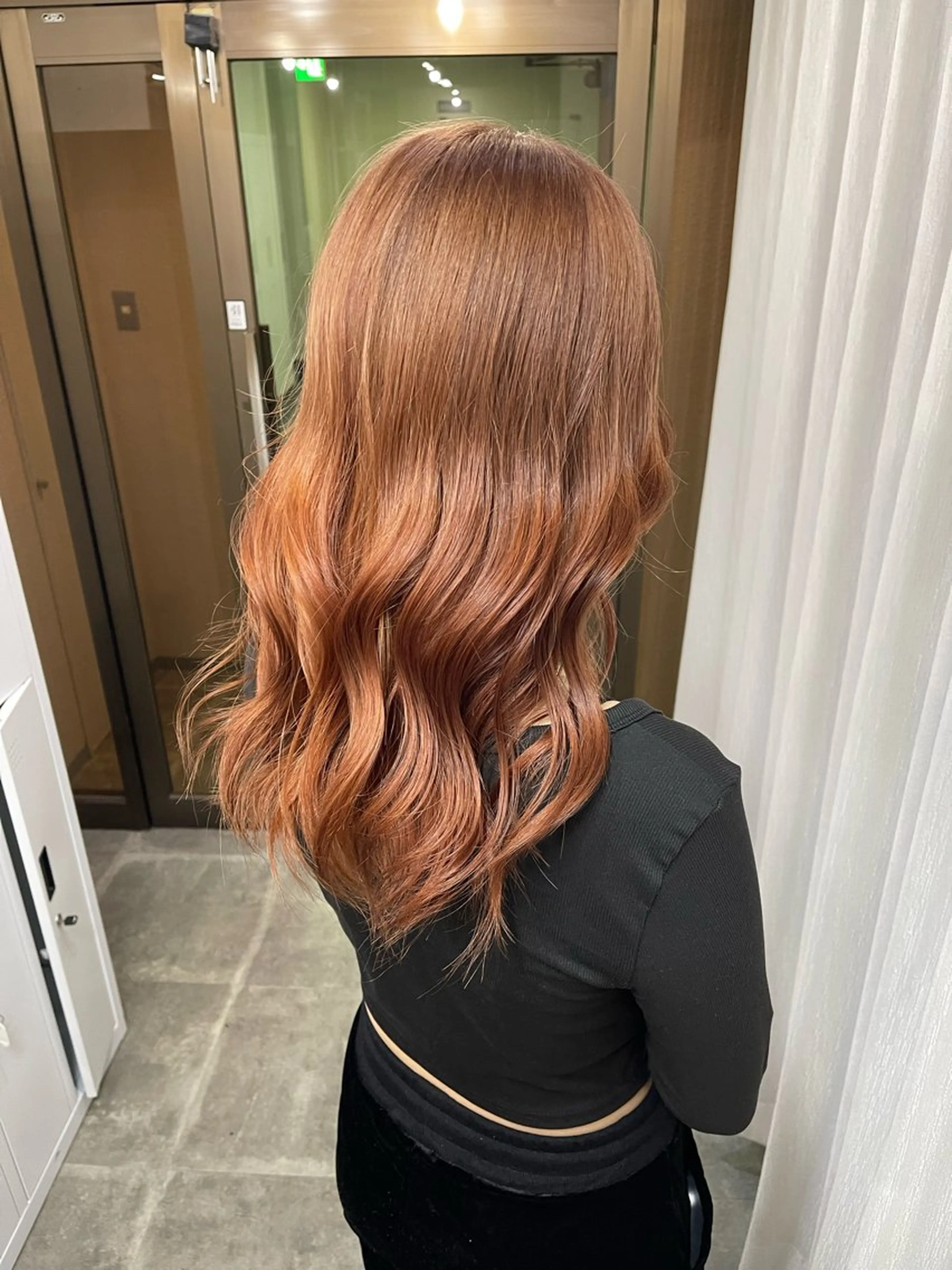 ロング カラー ブリーチ ブラウンカラー ケアブリーチ デザインカラー ダブルカラー ヘアカラー トリートメント SOYON西大寺店所属・ダブルカラー/ 髪質改善💎安藤のヘアスタイル