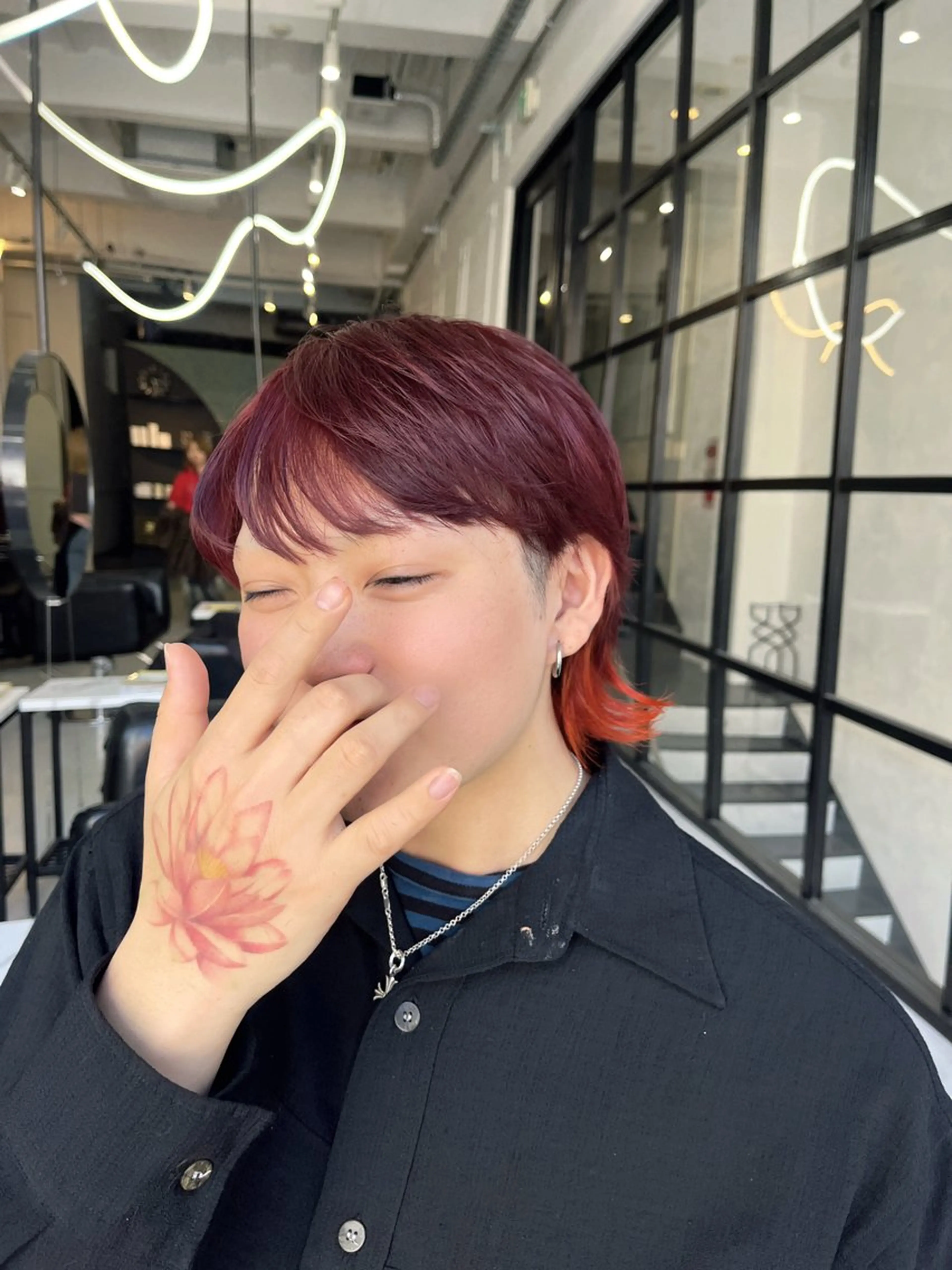 ショート カラー メンズ ヘアカラー Maison Halu YUKIのヘアスタイル