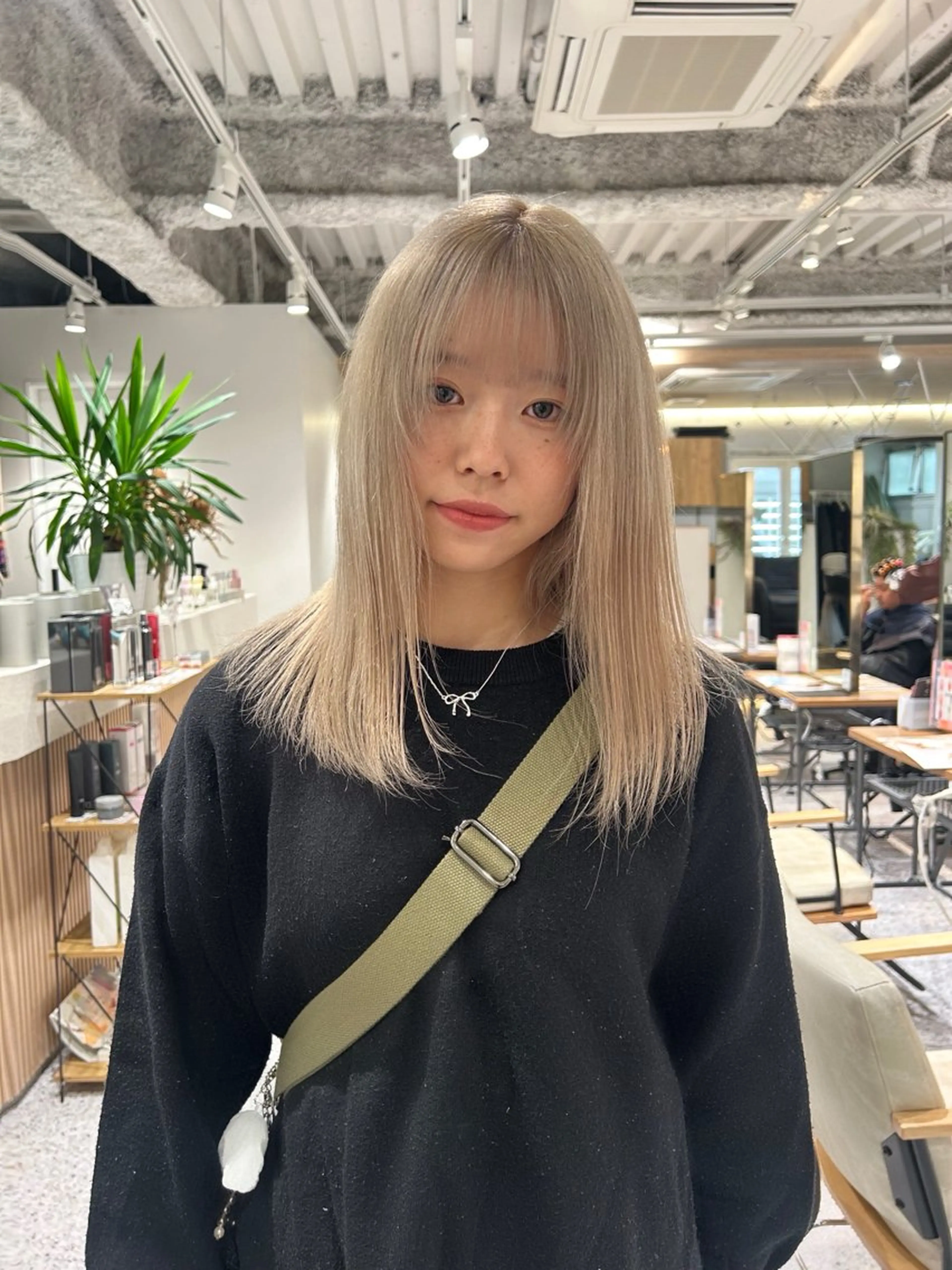 セミロング ヘアカラー hair&eye🎀 /momoKaのマツエク・マツパデザイン