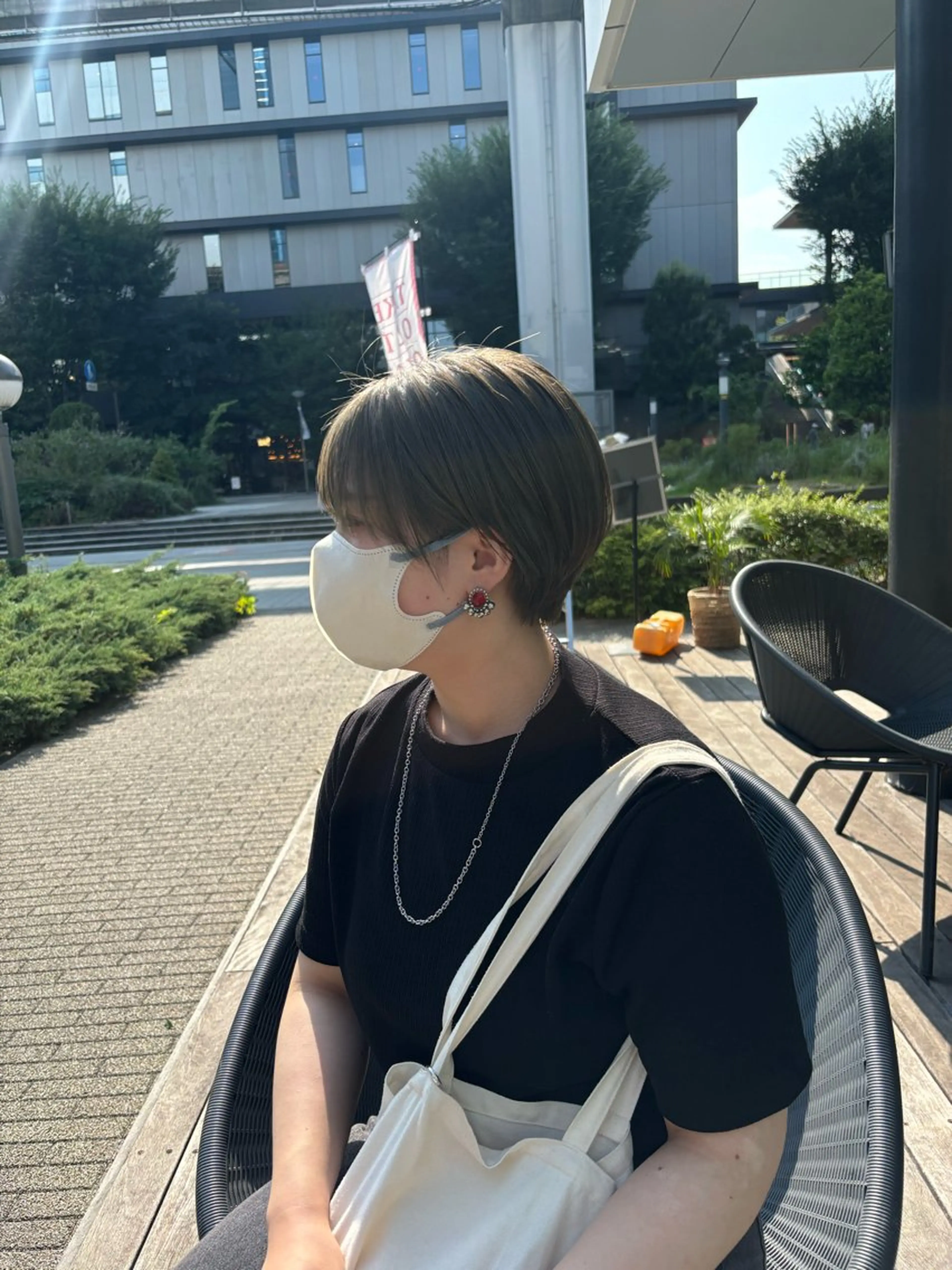 ショート カラー ヘアアレンジ 加藤 愛実のヘアスタイル