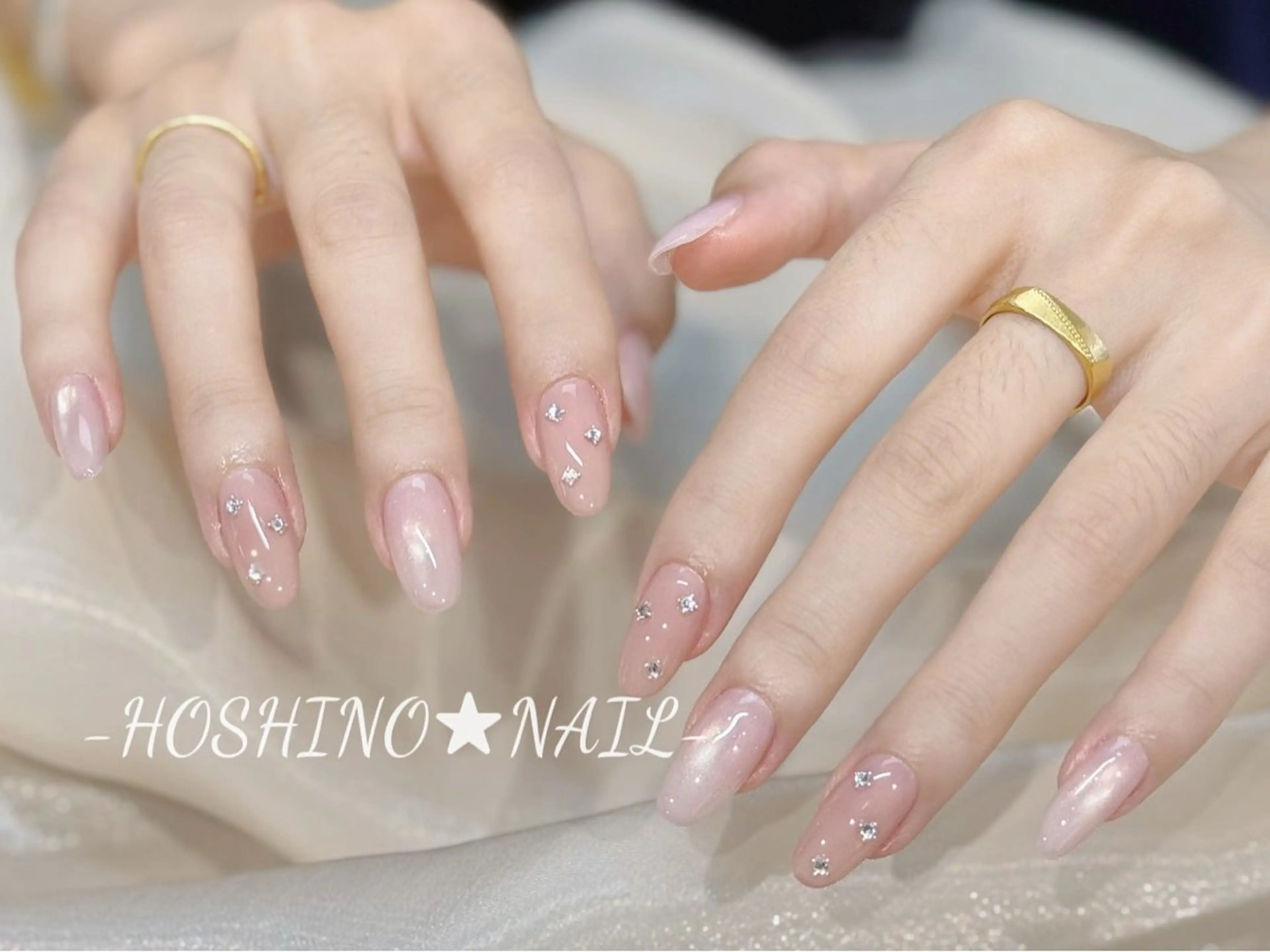 ネイル オーロラネイル チークネイル ドット フットネイル フレンチネイル ハンドネイル ★HOSHINO NAIL★新宿店のネイルデザイン