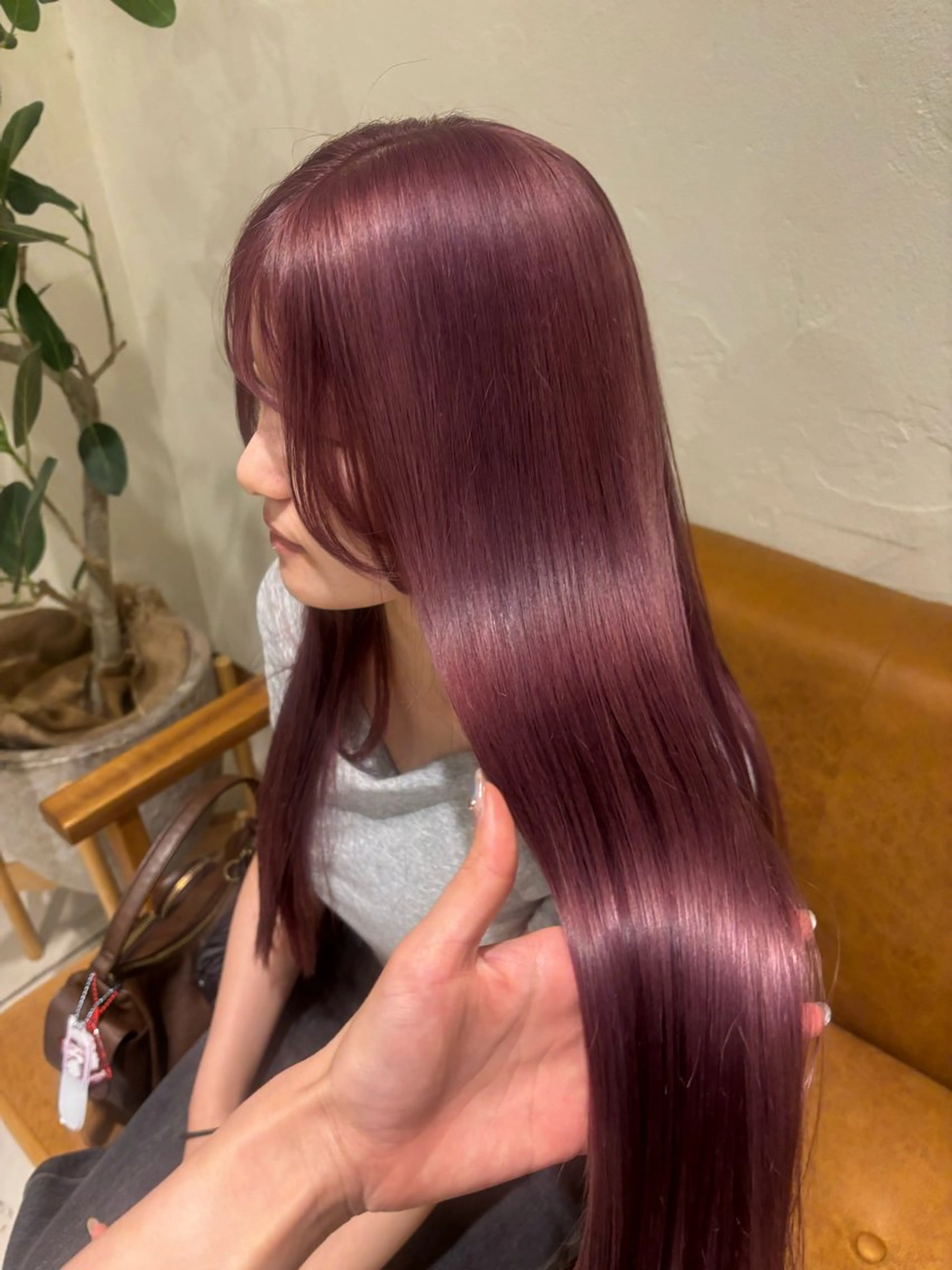 ロング 💞暖色艶カラー/ ホウツキカナ🍒のヘアスタイル