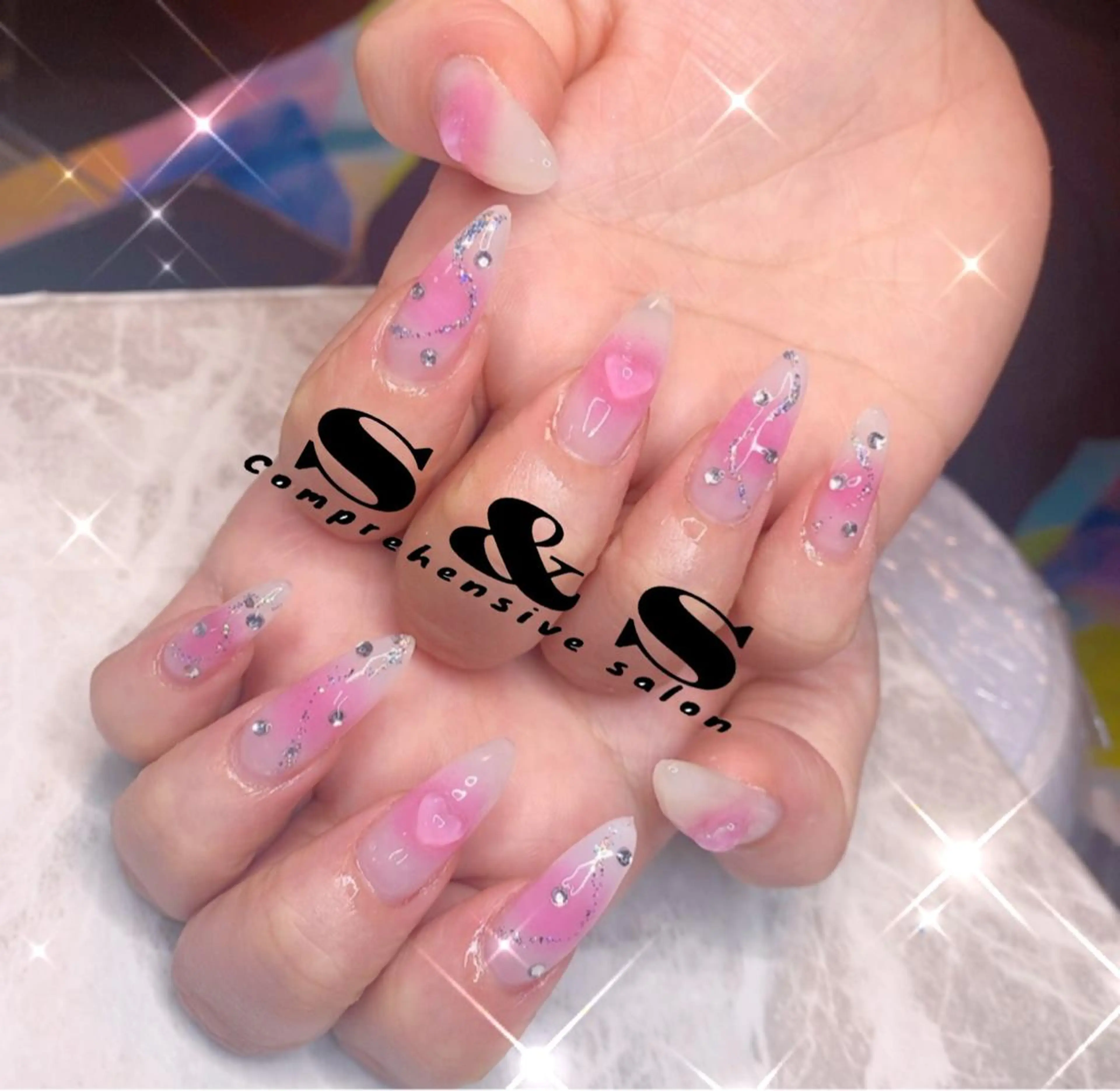 ネイル アートネイル 長さ出し 氷ネイル・うるうるネイル メンズネイル 持ち込み S&S 村田小百合のネイルデザイン