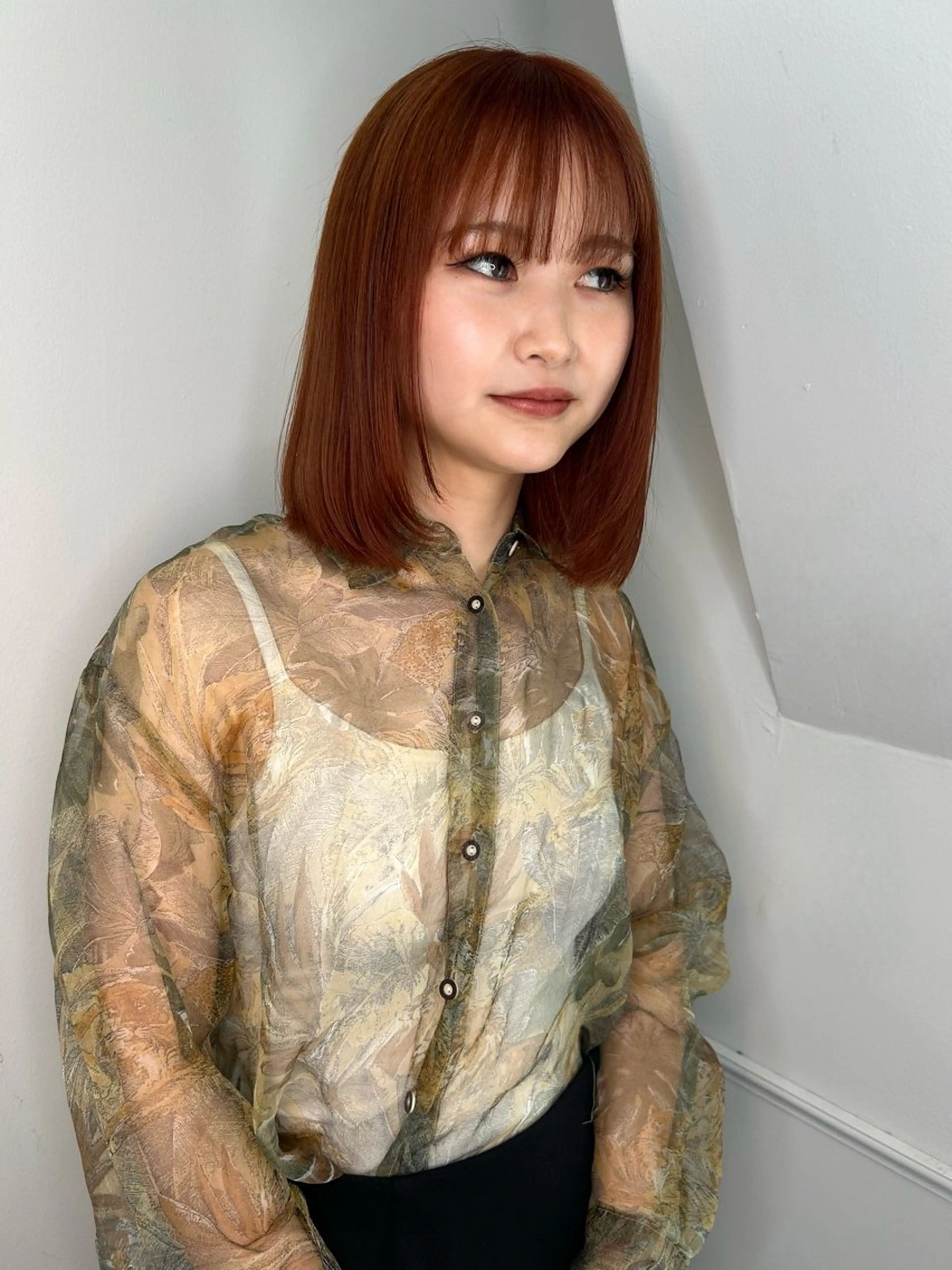 ミディアム カラー land所属・透明感カラー/レイヤ ー🌙Honokaのヘアスタイル