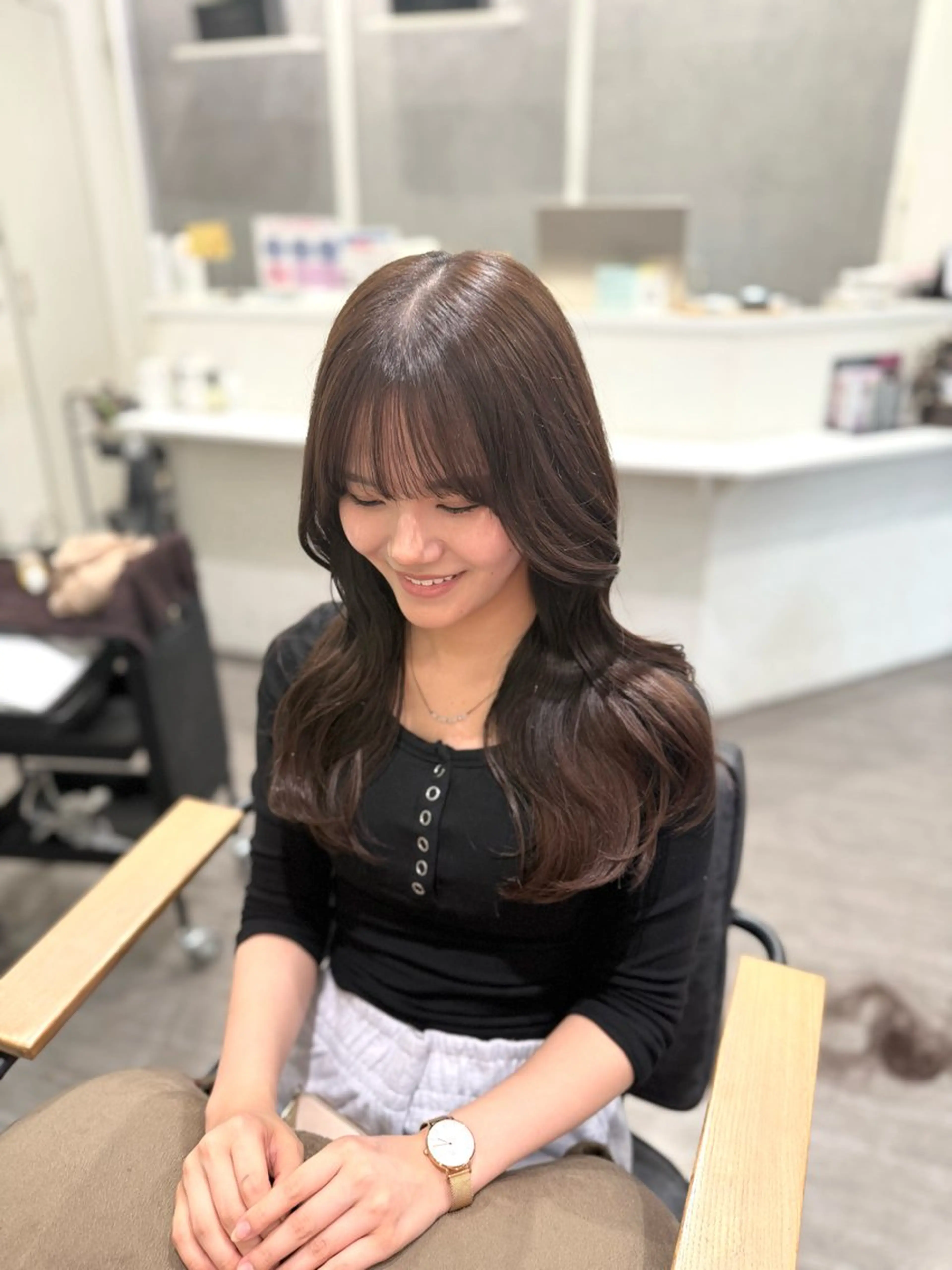 ロング カラー カット ヘアカラー cocotte🫧 絹村 琴美のヘアスタイル